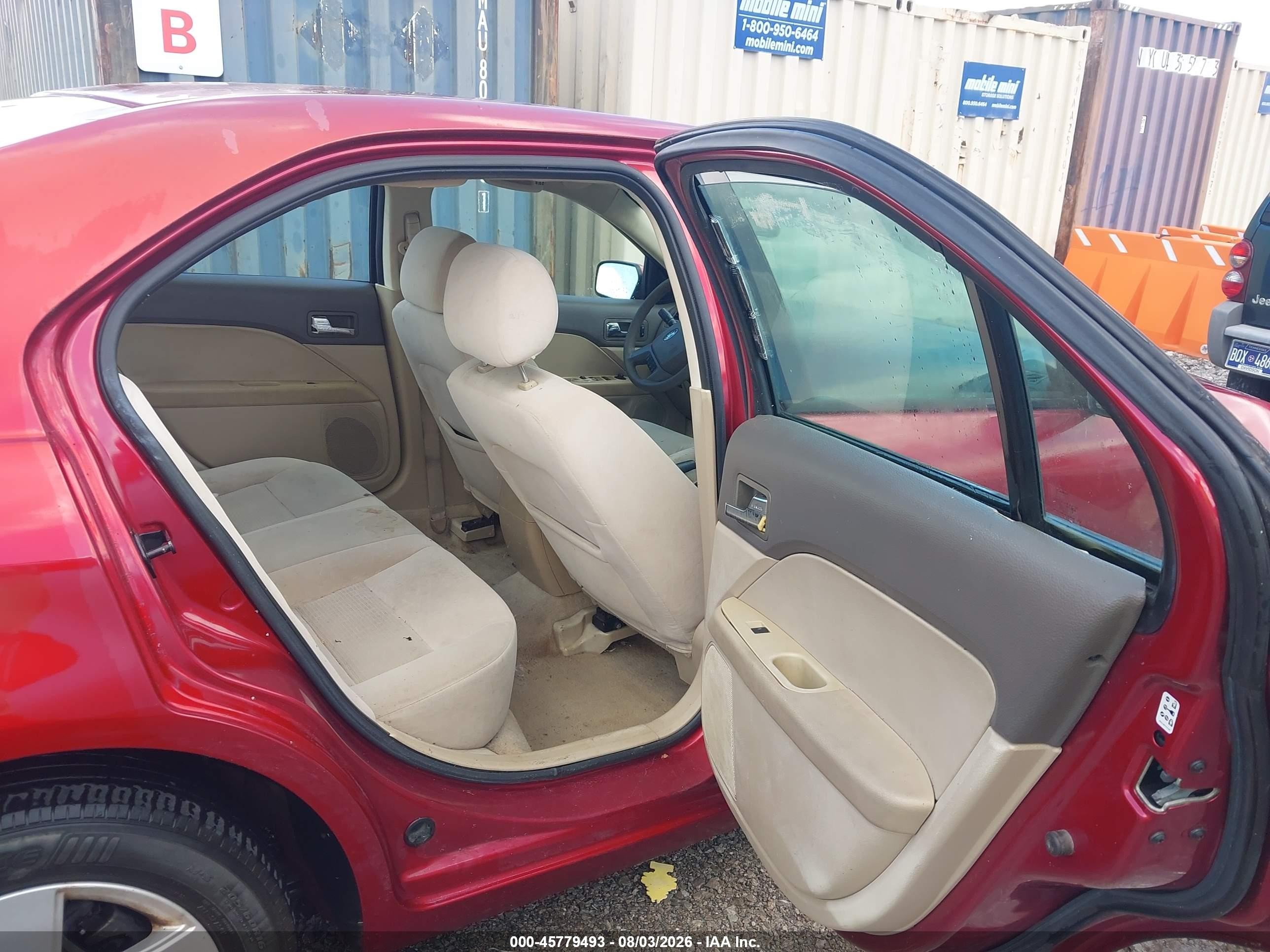 2006 Ford Fusion Se Red vin: 3FAFP07Z76R230496