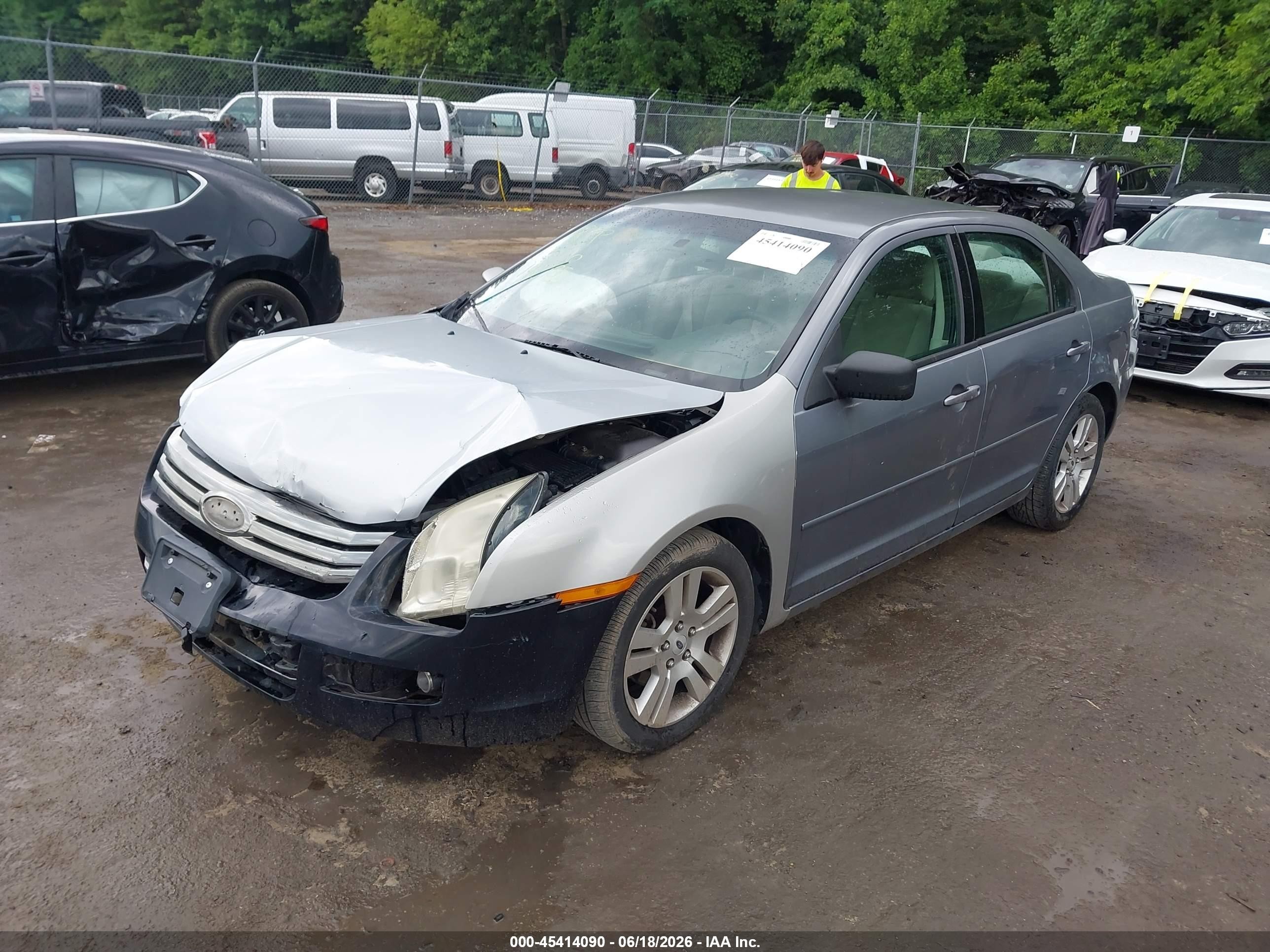 2006 Ford Fusion Se Silver vin: 3FAFP07Z86R142735