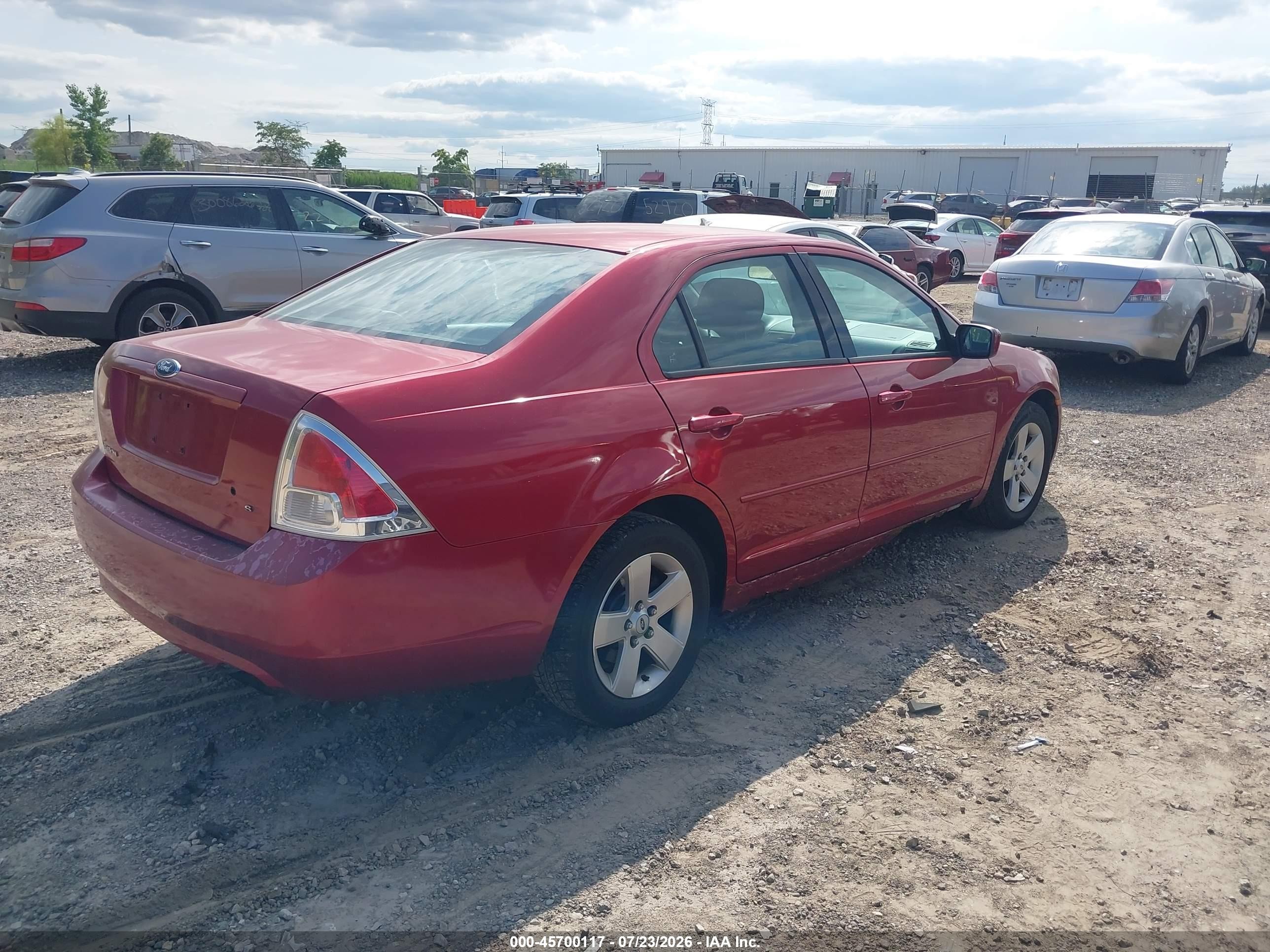 2006 Ford Fusion Se Red vin: 3FAFP07Z86R193376