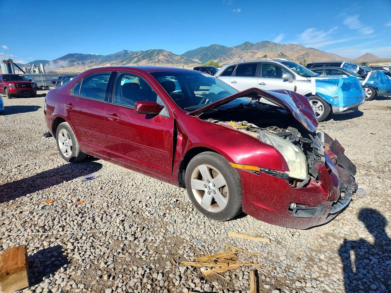 2006 Ford Fusion Se Burgundy vin: 3FAFP07Z86R193880