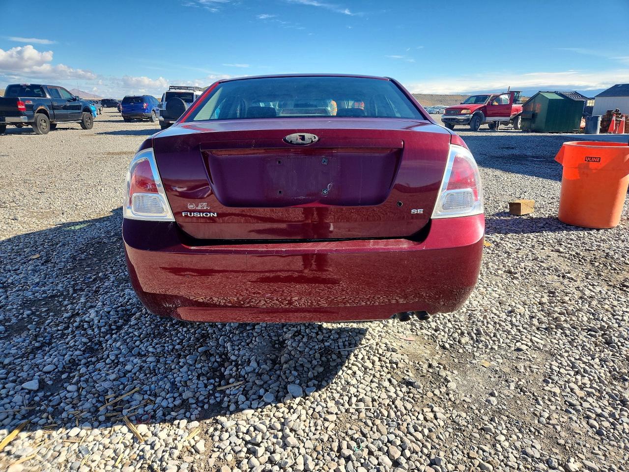 2006 Ford Fusion Se Burgundy vin: 3FAFP07Z86R193880