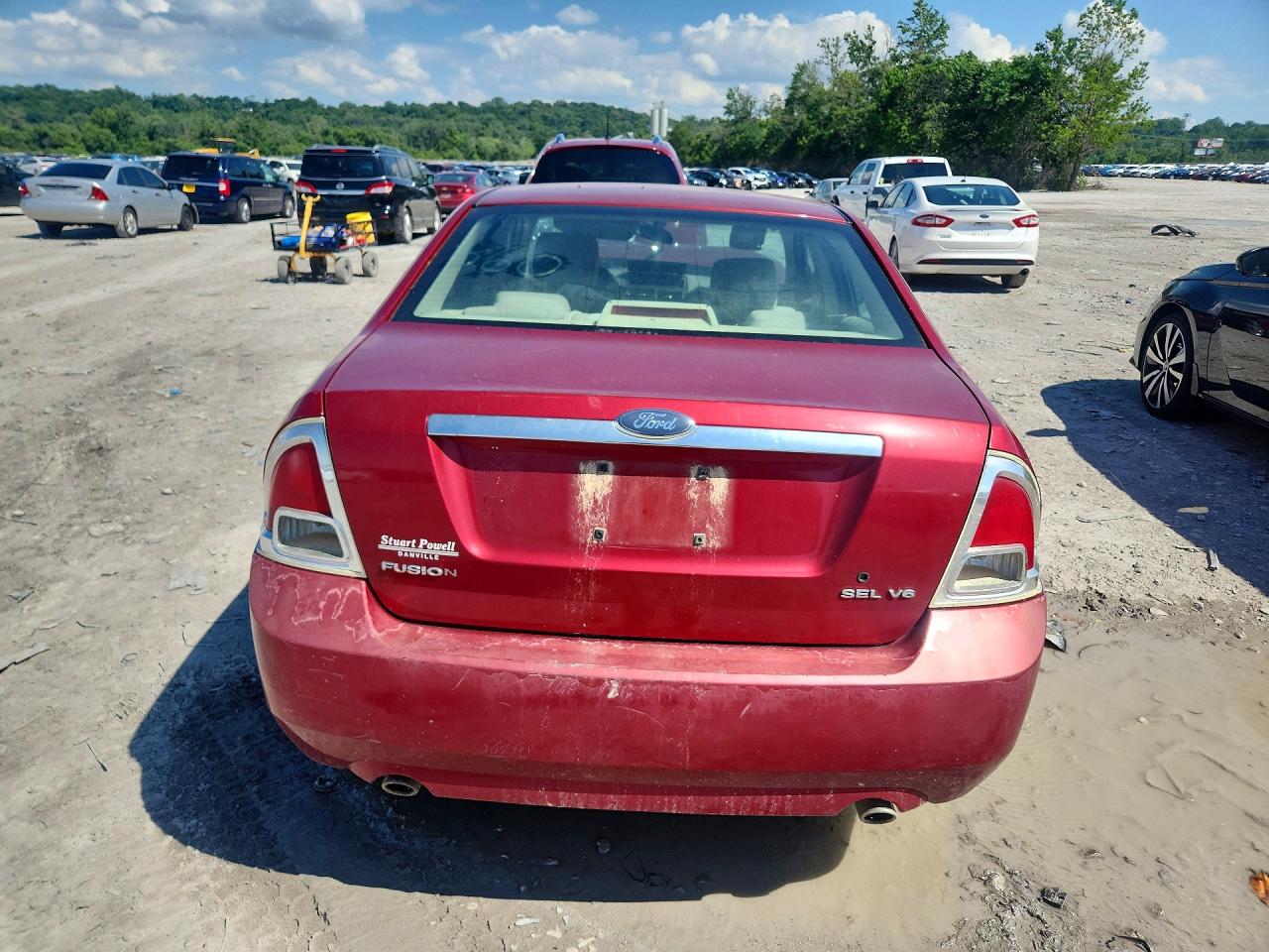 2006 Ford Fusion Sel Красный vin: 3FAFP08136R206771