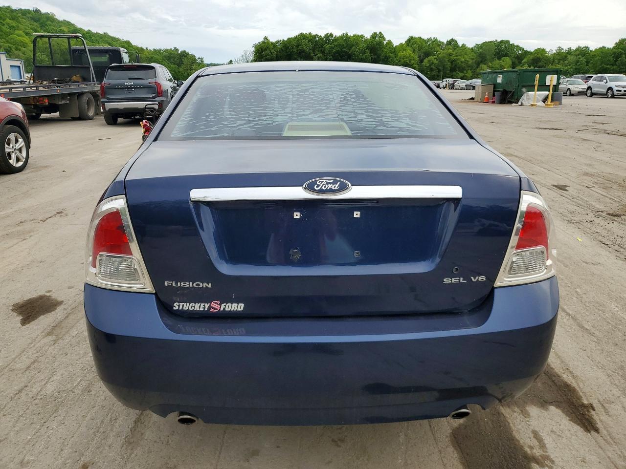 2006 Ford Fusion Sel Blue vin: 3FAFP08136R228379