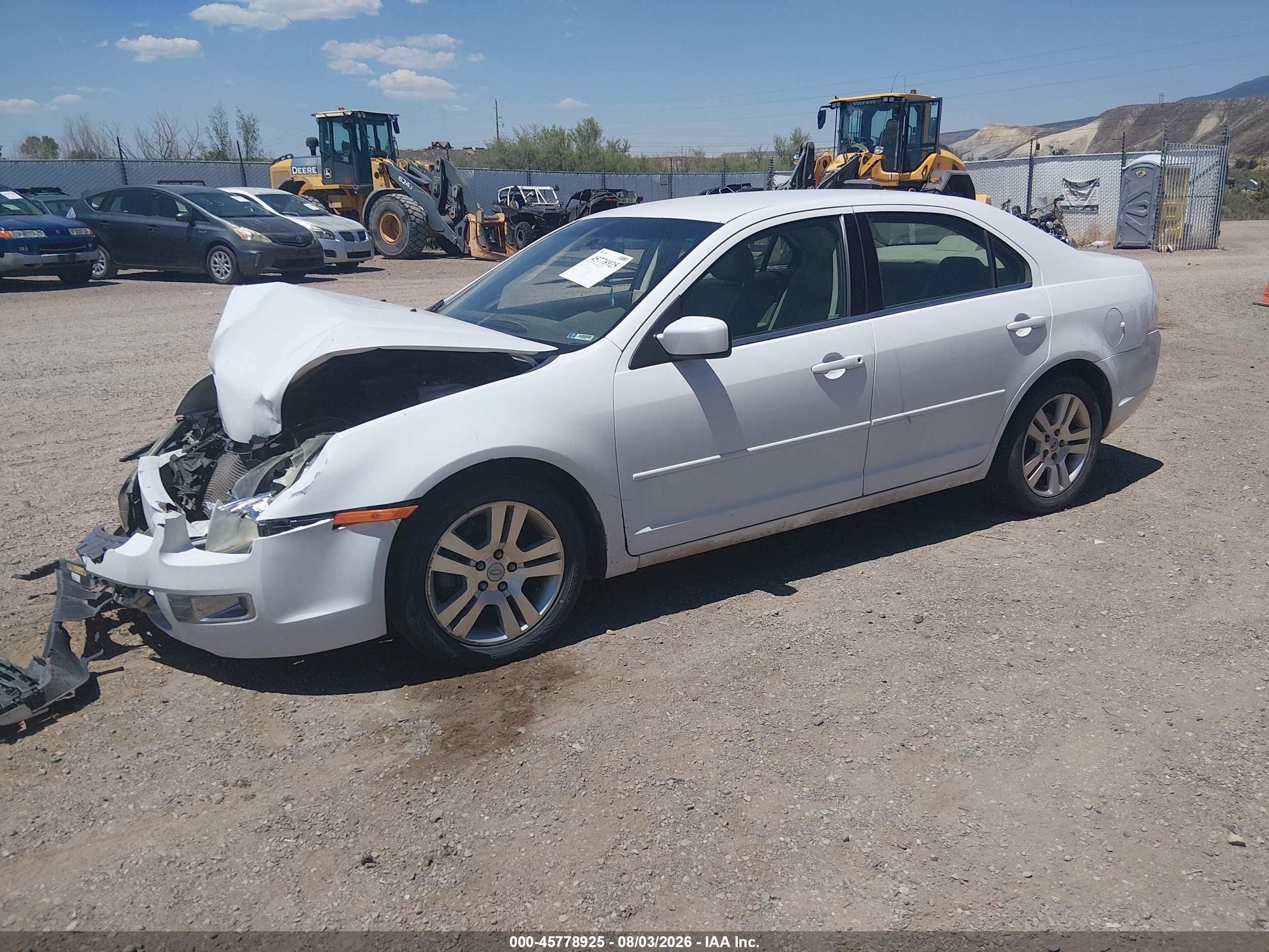 2006 Ford Fusion Sel White vin: 3FAFP08146R106923