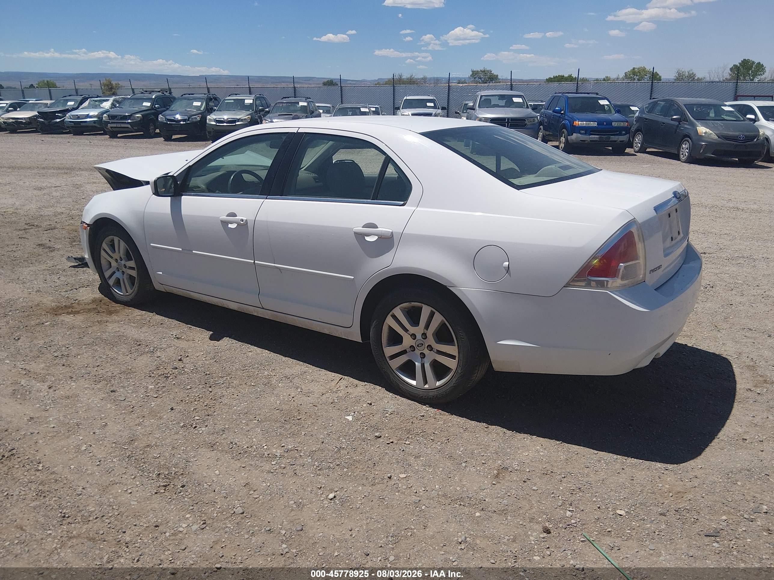 2006 Ford Fusion Sel White vin: 3FAFP08146R106923