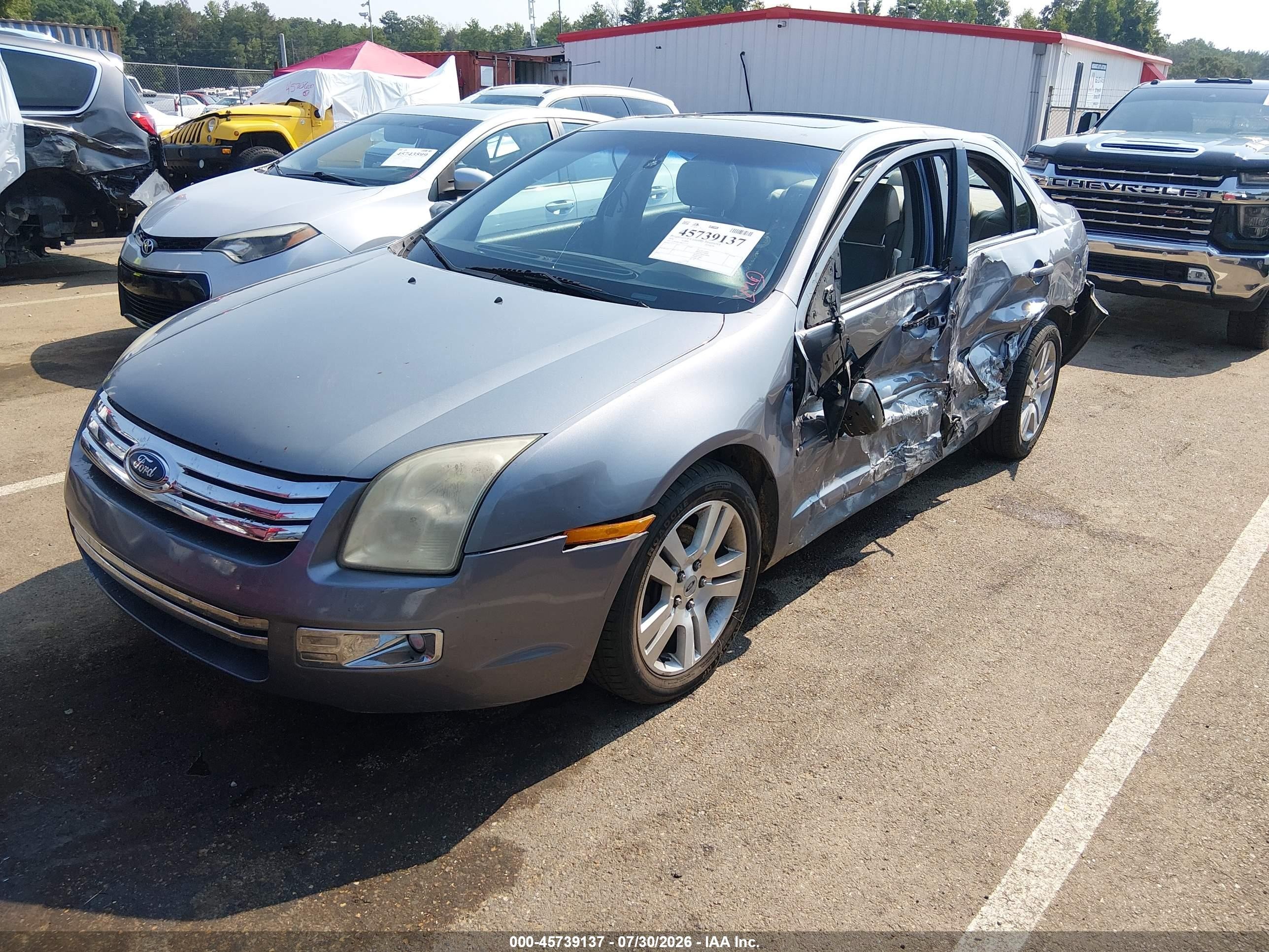 2006 Ford Fusion Sel Gray vin: 3FAFP08156R127179
