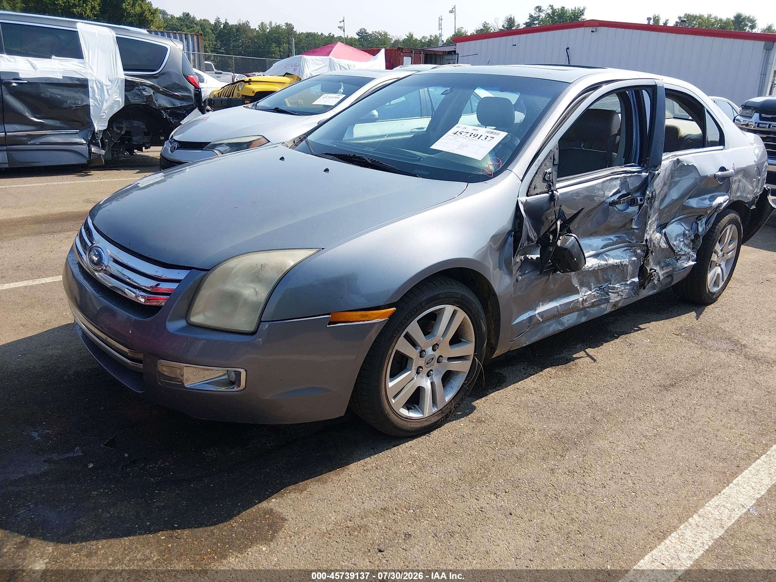 2006 Ford Fusion Sel Gray vin: 3FAFP08156R127179