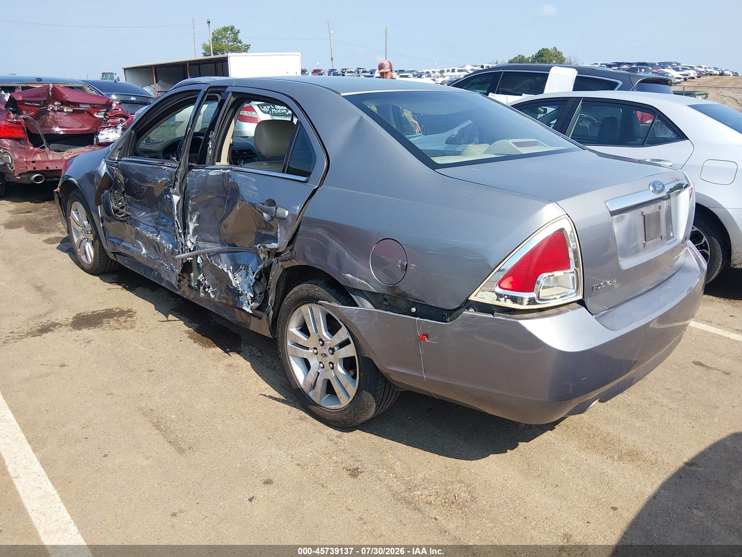 2006 Ford Fusion Sel Gray vin: 3FAFP08156R127179