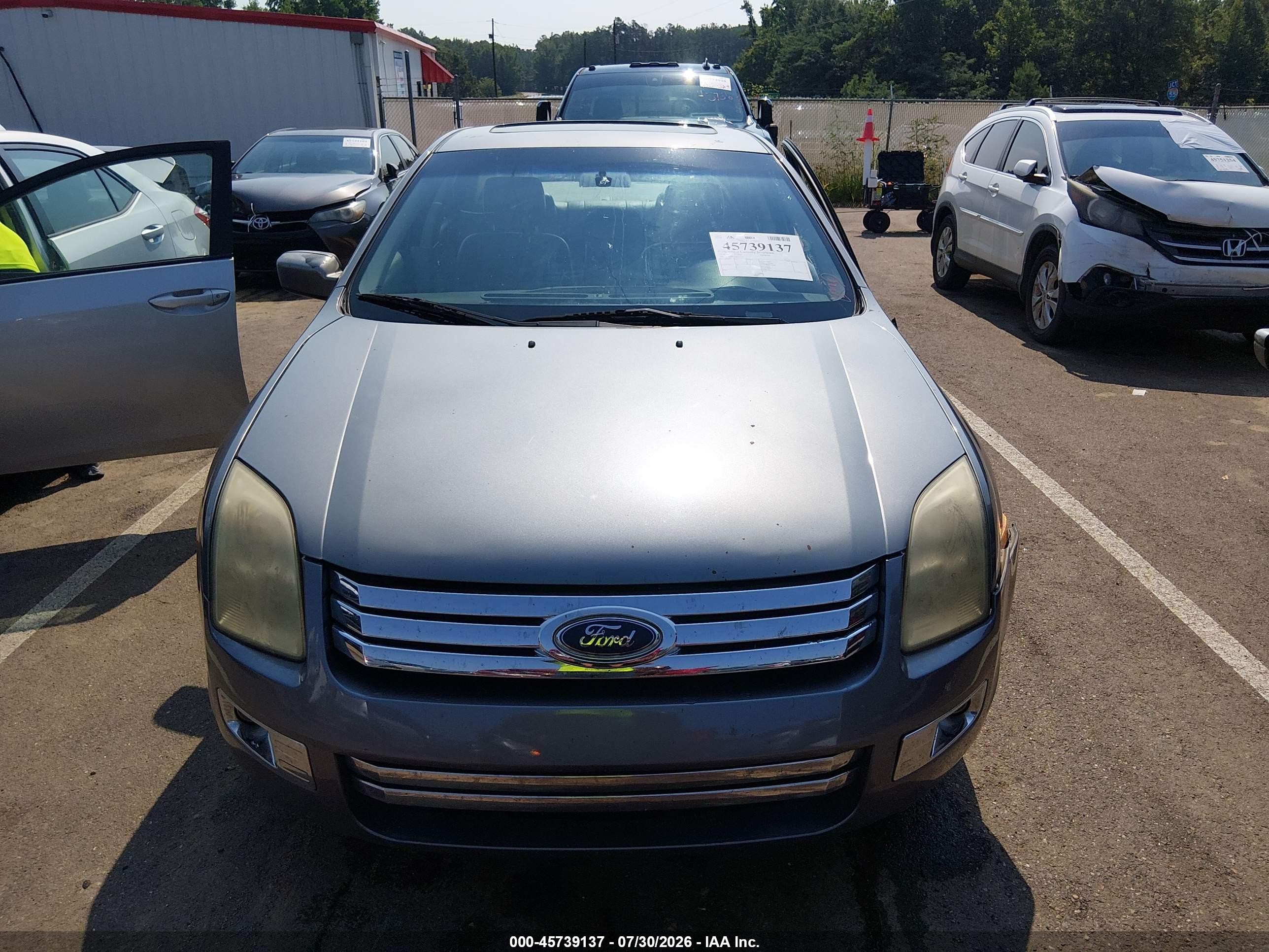 2006 Ford Fusion Sel Gray vin: 3FAFP08156R127179