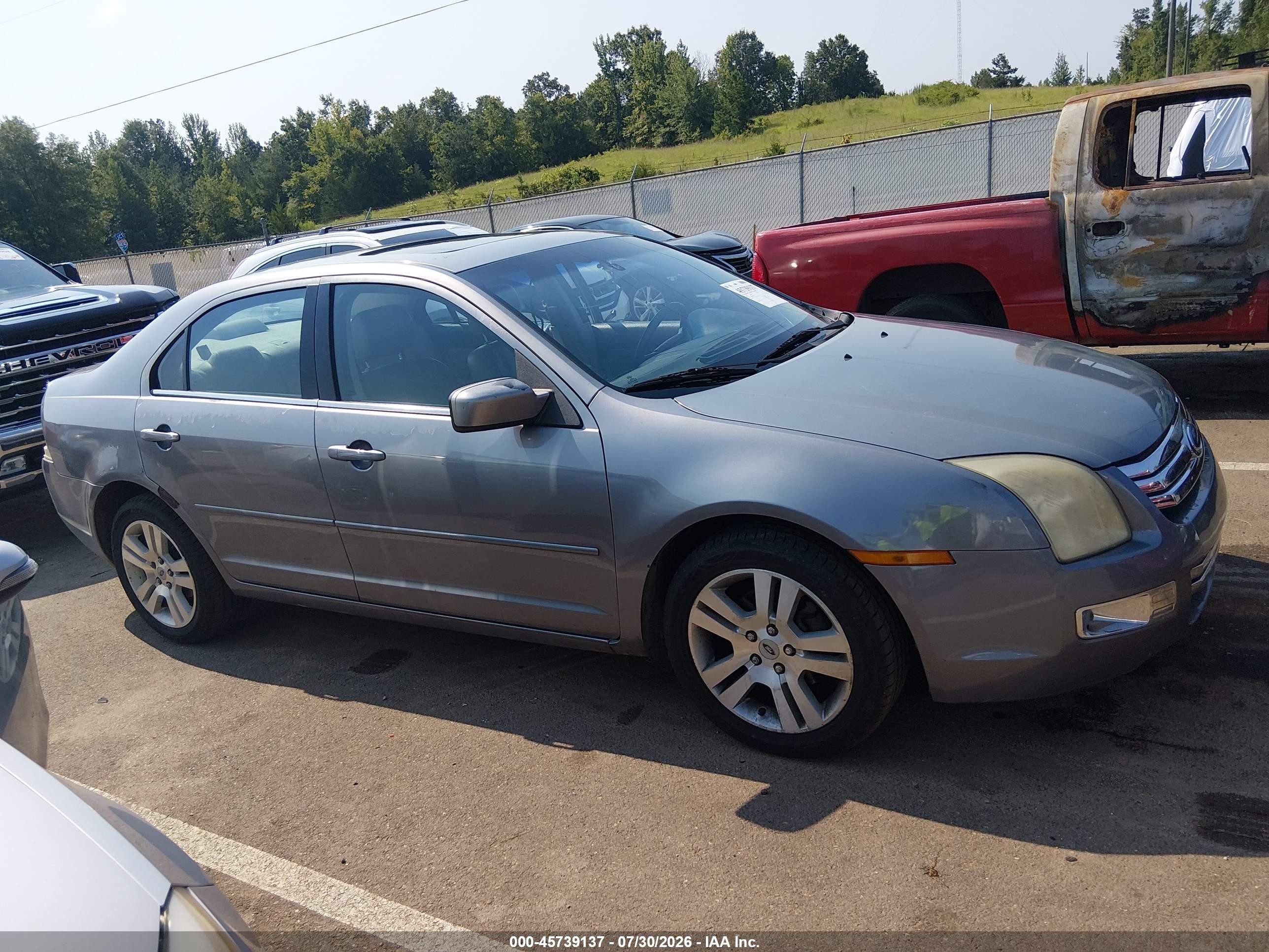 2006 Ford Fusion Sel Gray vin: 3FAFP08156R127179