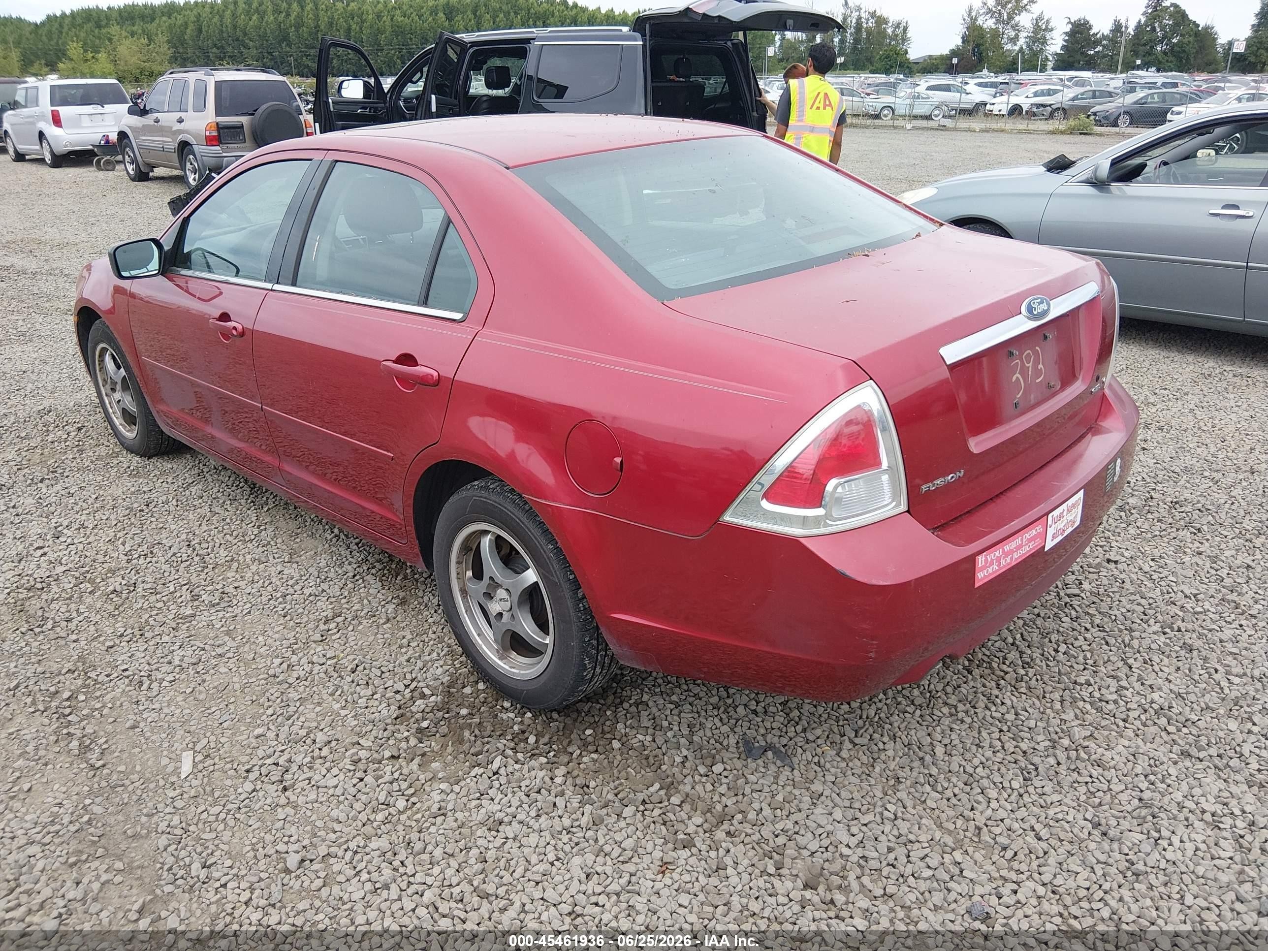 2006 Ford Fusion Sel Красный vin: 3FAFP081X6R143393