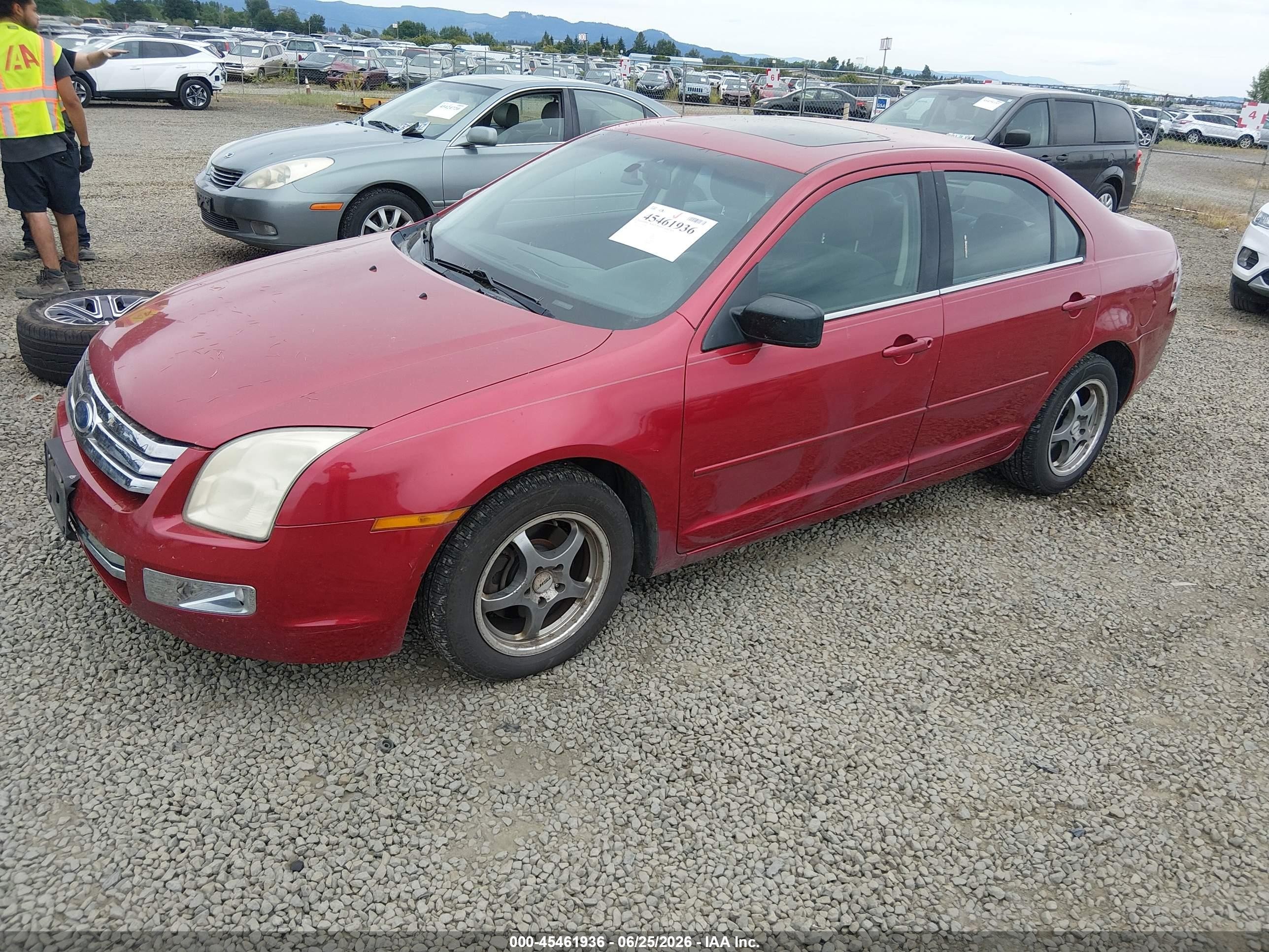 2006 Ford Fusion Sel Красный vin: 3FAFP081X6R143393