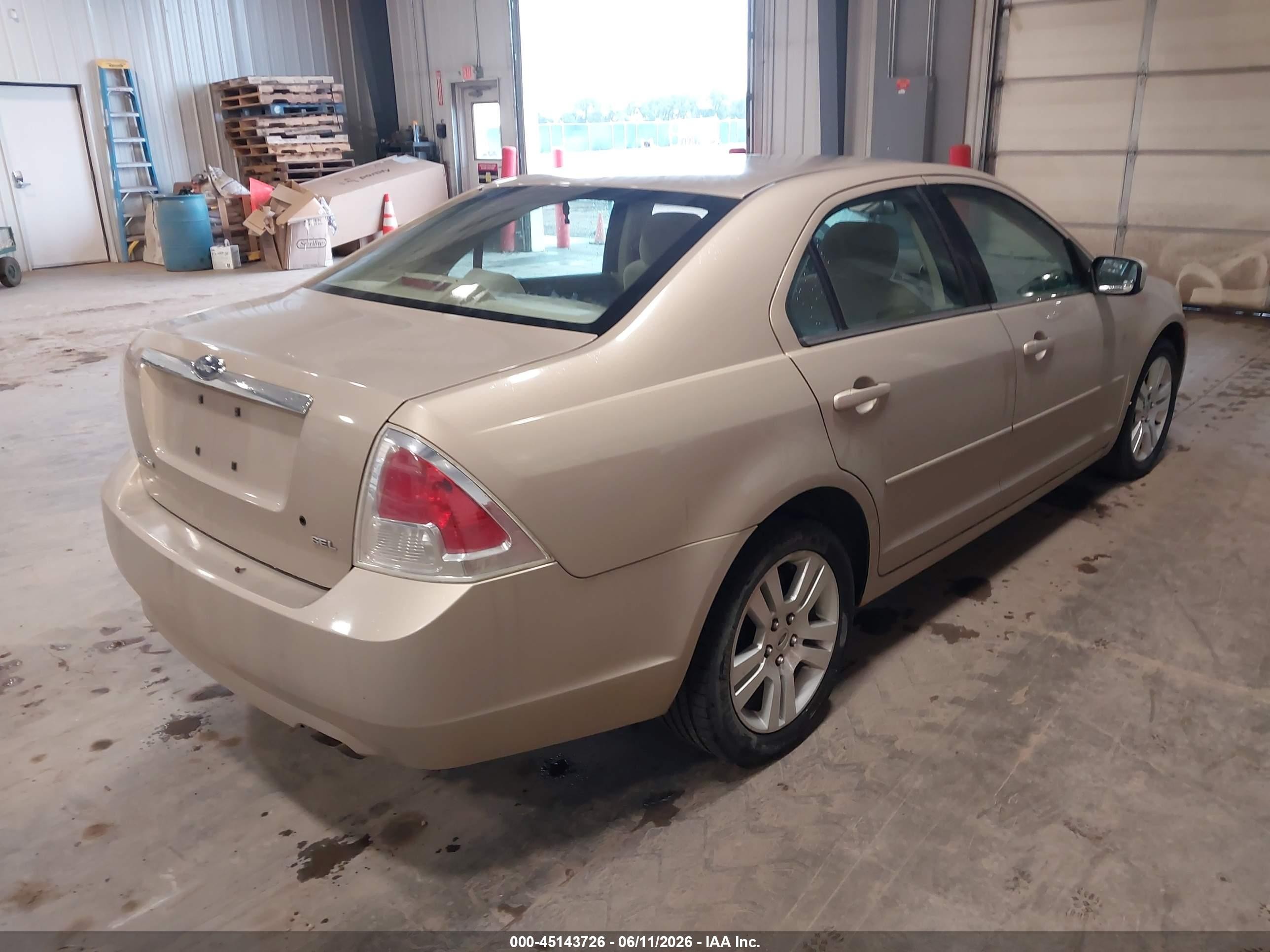 2006 Ford Fusion Sel Tan vin: 3FAFP08Z26R139179
