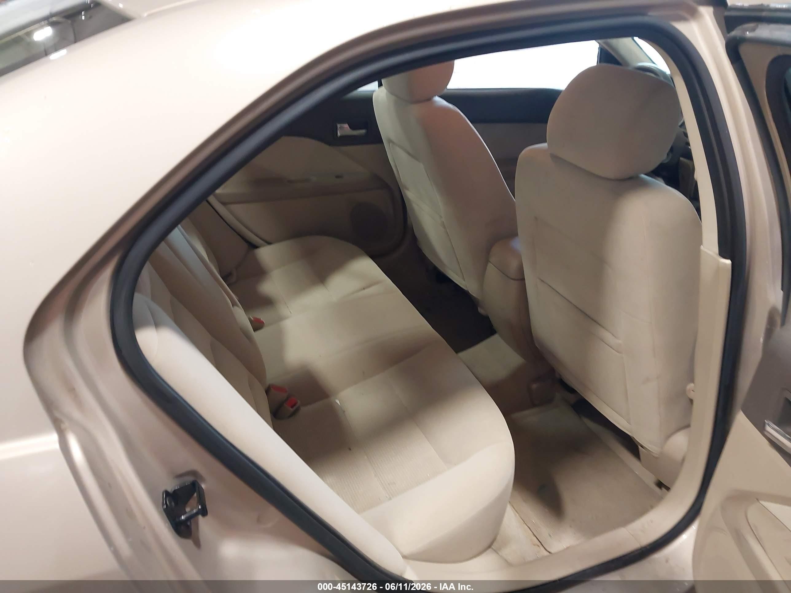 2006 Ford Fusion Sel Tan vin: 3FAFP08Z26R139179