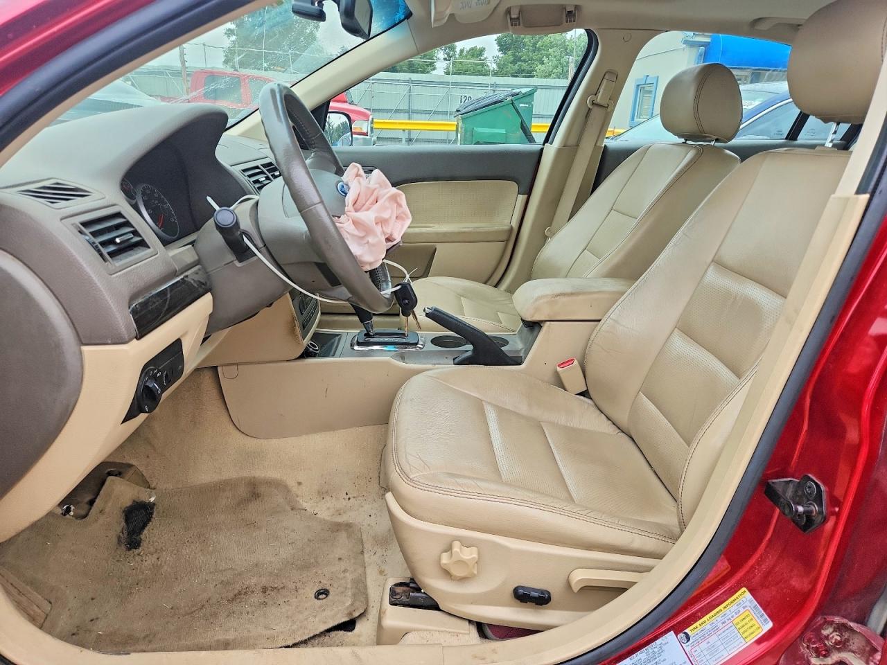 2006 Ford Fusion Sel Red vin: 3FAFP08Z46R193423