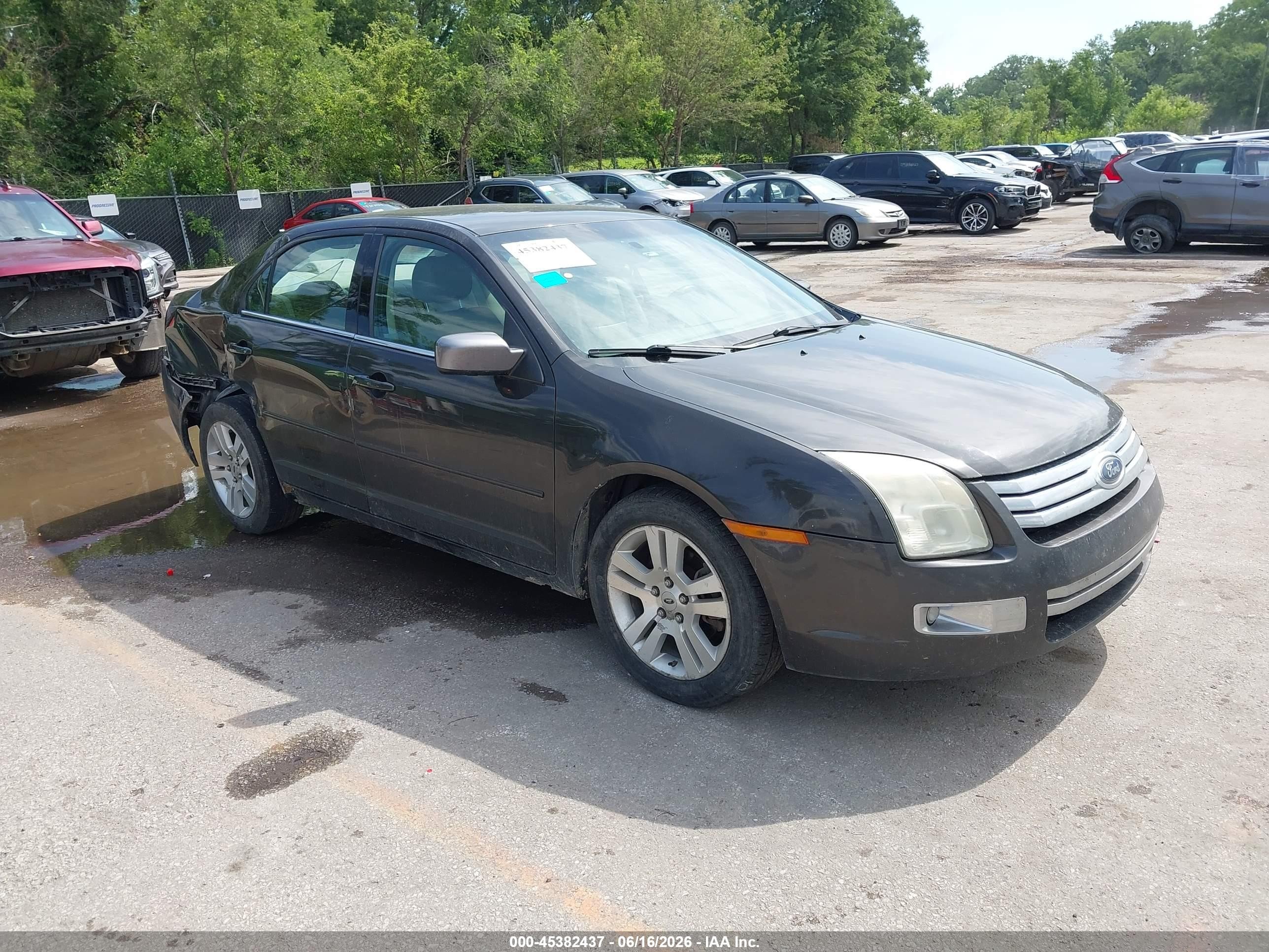 2006 Ford Fusion Sel Gray vin: 3FAFP08Z96R198875