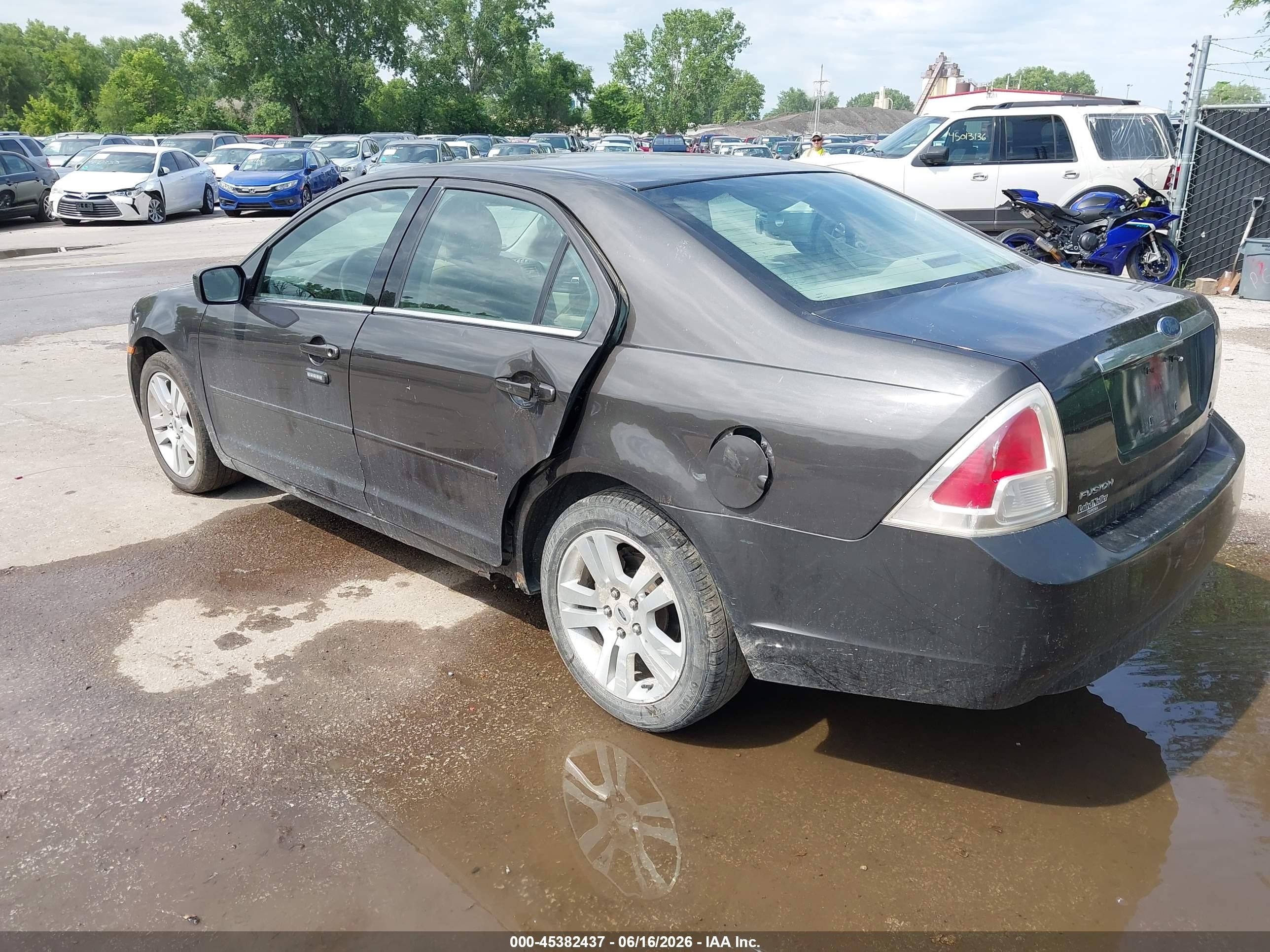 2006 Ford Fusion Sel Gray vin: 3FAFP08Z96R198875