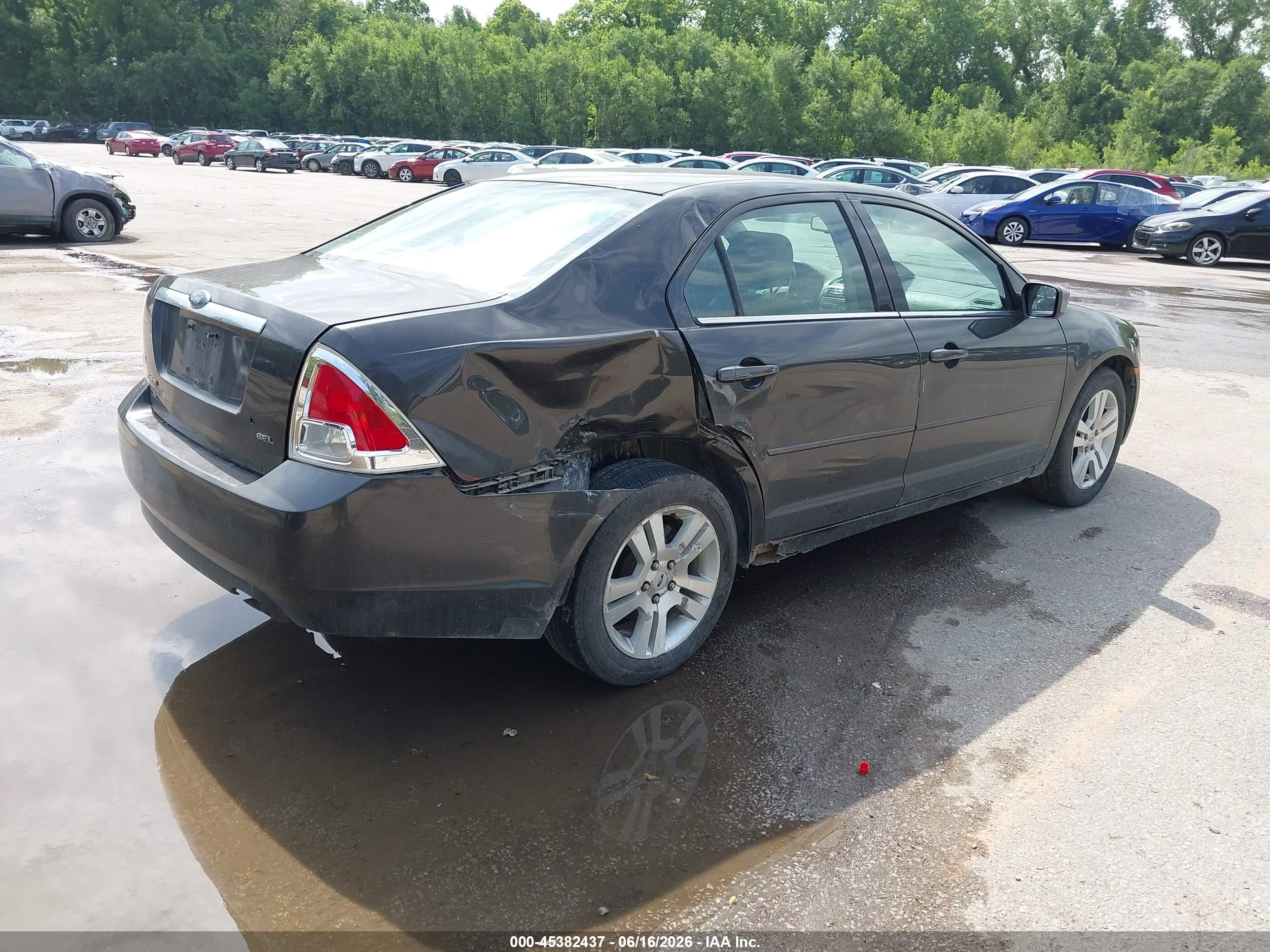 2006 Ford Fusion Sel Gray vin: 3FAFP08Z96R198875