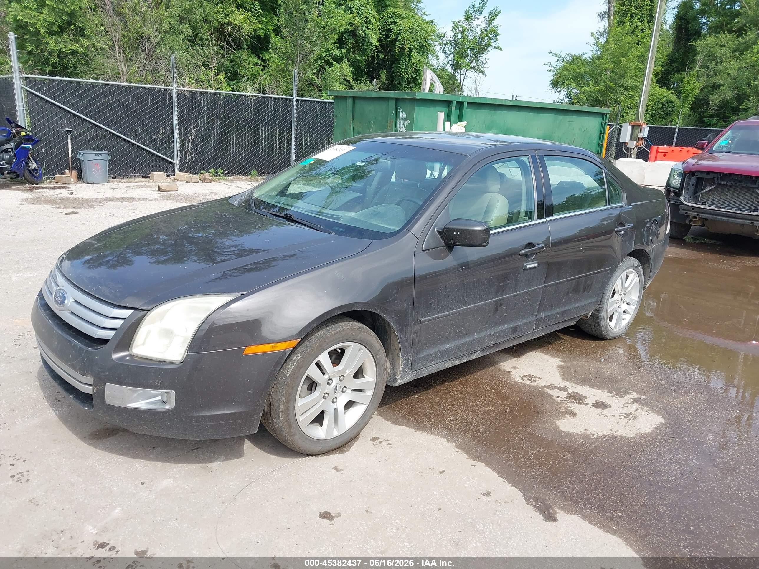2006 Ford Fusion Sel Gray vin: 3FAFP08Z96R198875