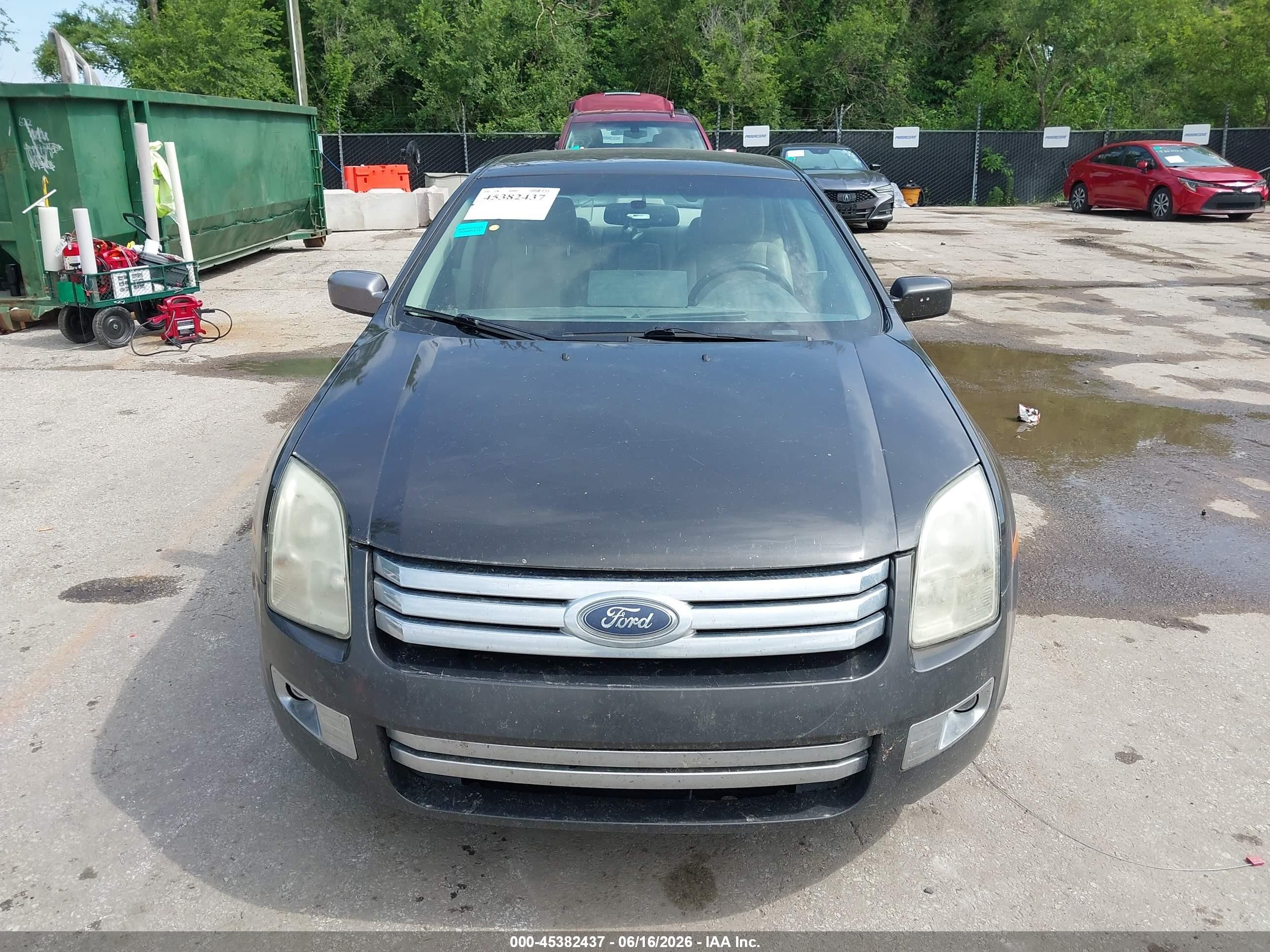 2006 Ford Fusion Sel Gray vin: 3FAFP08Z96R198875