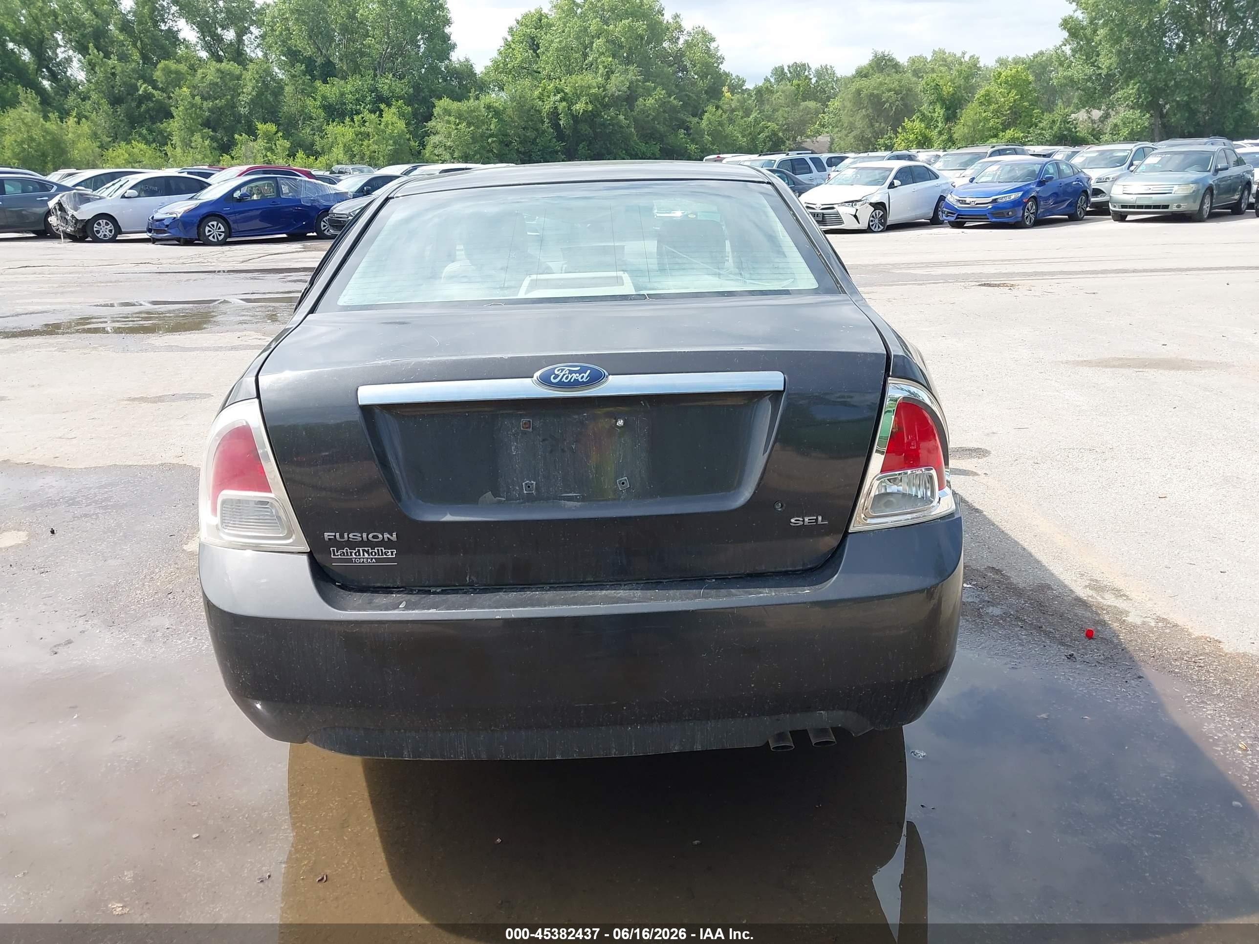 2006 Ford Fusion Sel Gray vin: 3FAFP08Z96R198875