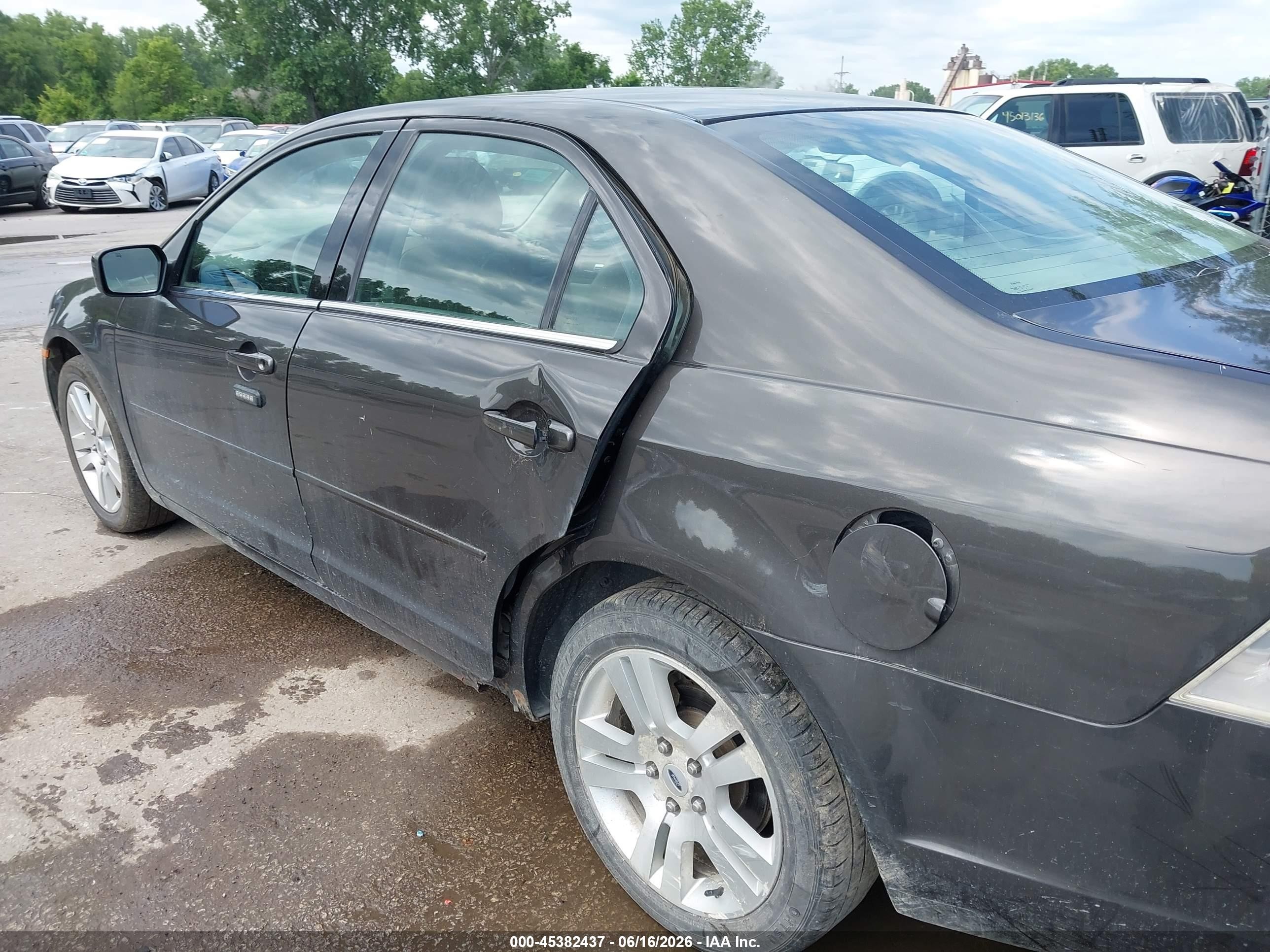 2006 Ford Fusion Sel Gray vin: 3FAFP08Z96R198875