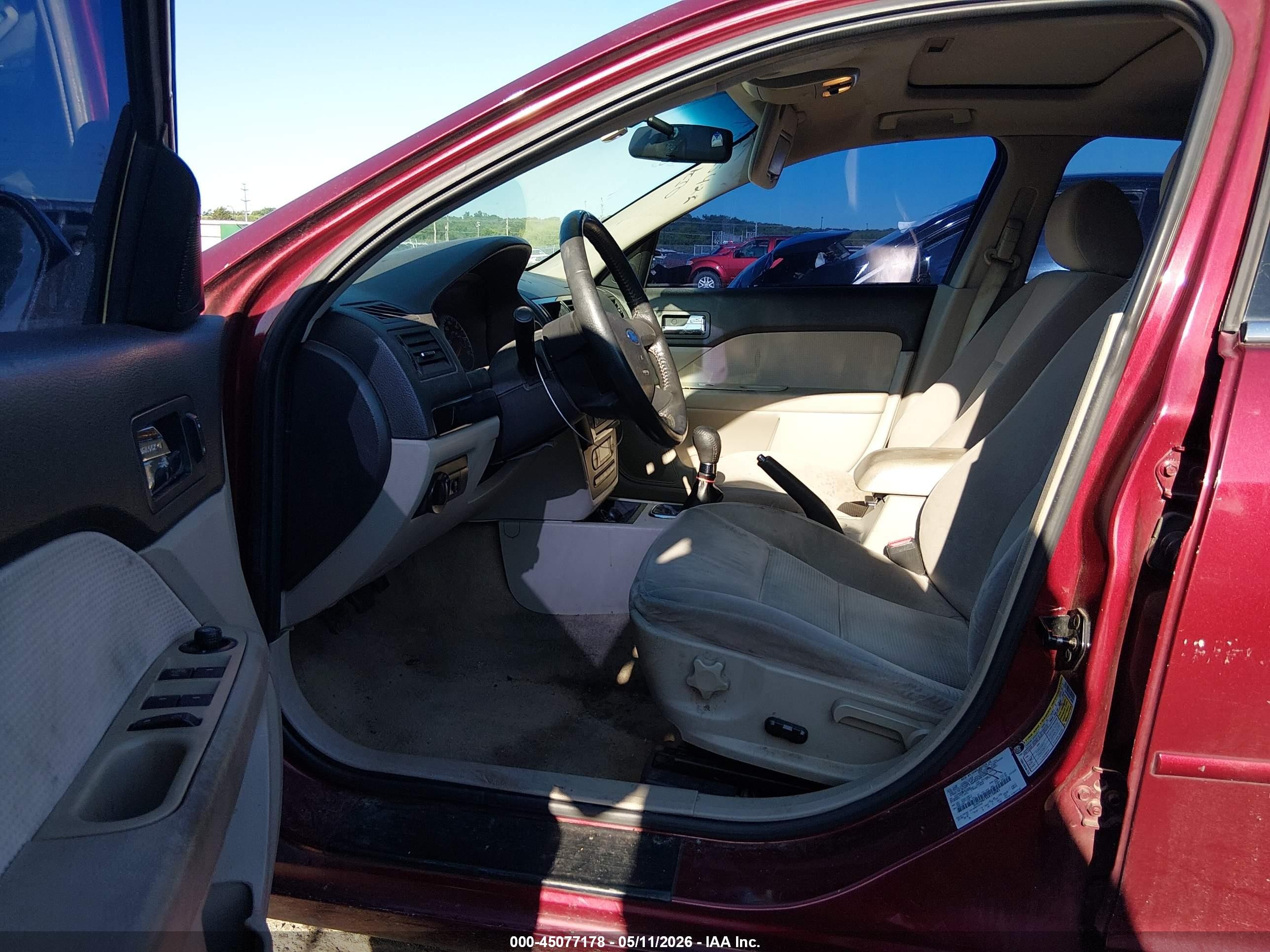 2006 Ford Fusion Sel Red vin: 3FAFP08ZX6R138085