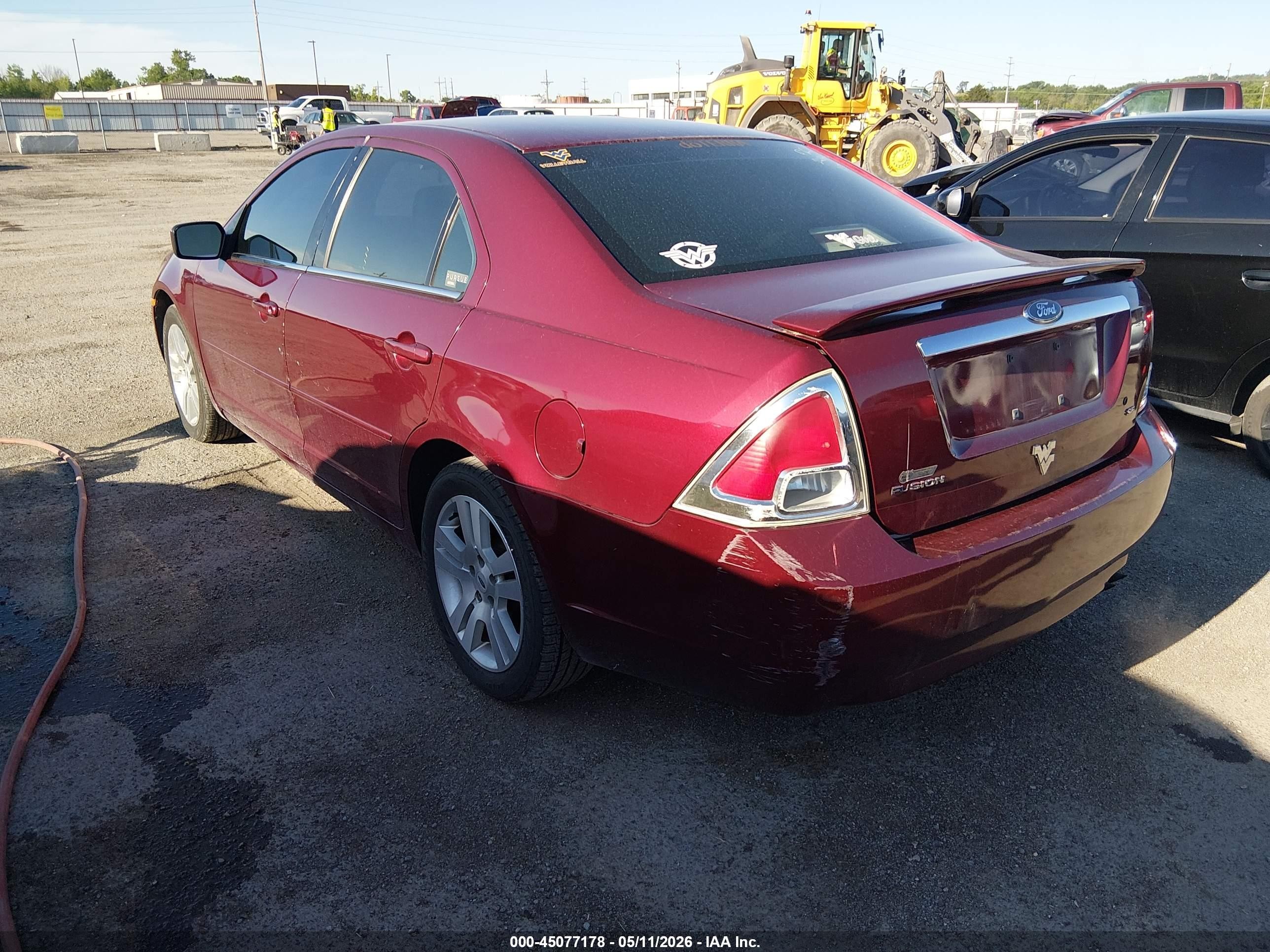 2006 Ford Fusion Sel Red vin: 3FAFP08ZX6R138085