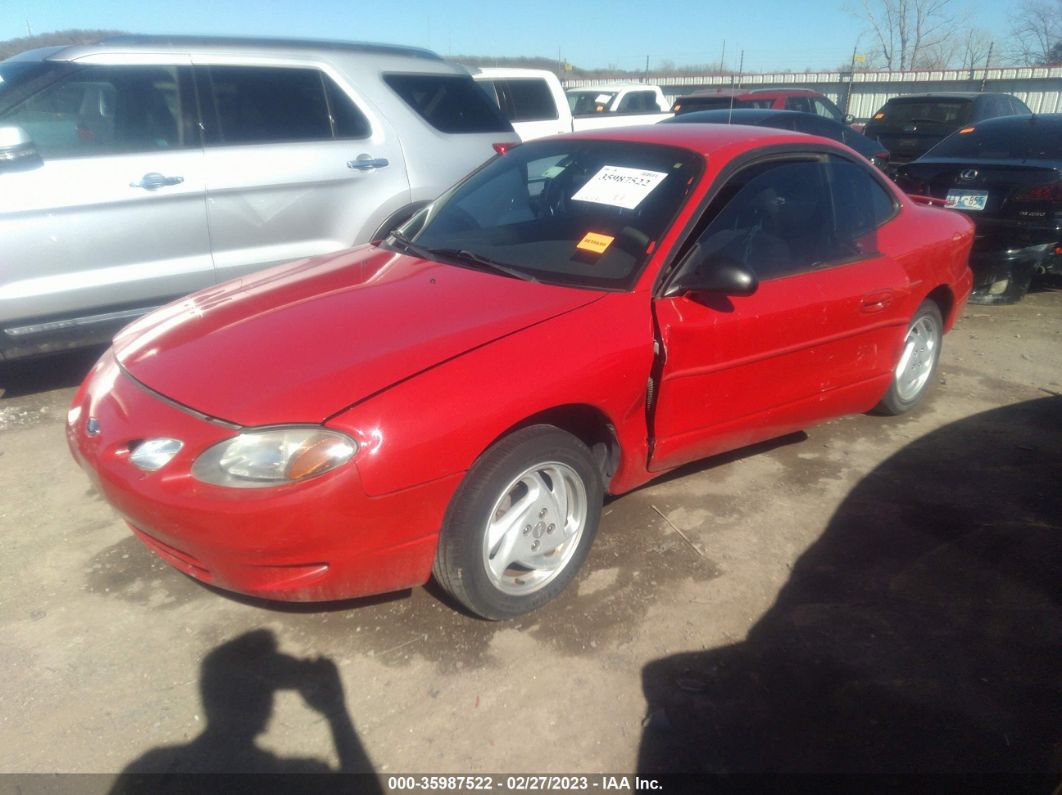 2001 Ford Escort Zx2 Red vin: 3FAFP11301R153814