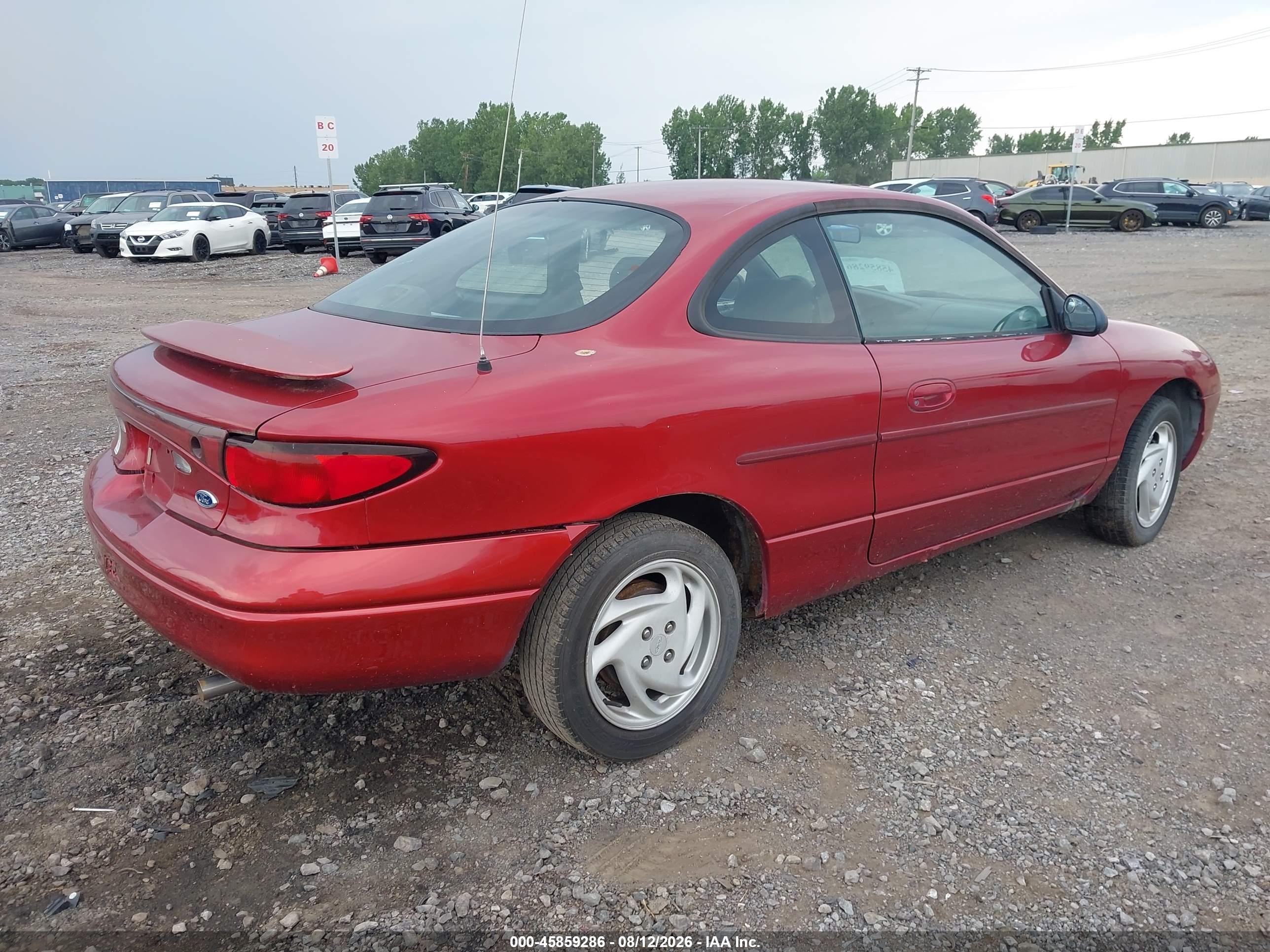 2002 Ford Escort Zx2 Deluxe/zx2 Premium/zx2 Standard Red vin: 3FAFP11302R227265