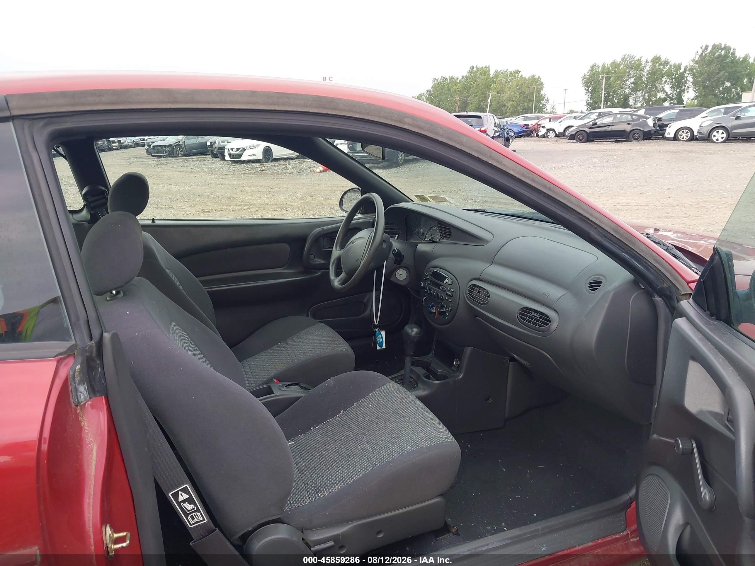 2002 Ford Escort Zx2 Deluxe/zx2 Premium/zx2 Standard Red vin: 3FAFP11302R227265