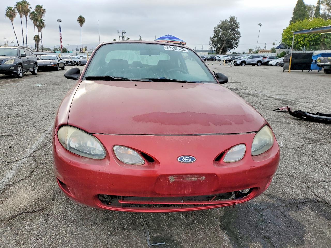 2002 Ford Escort Zx2 Red vin: 3FAFP11322R113297