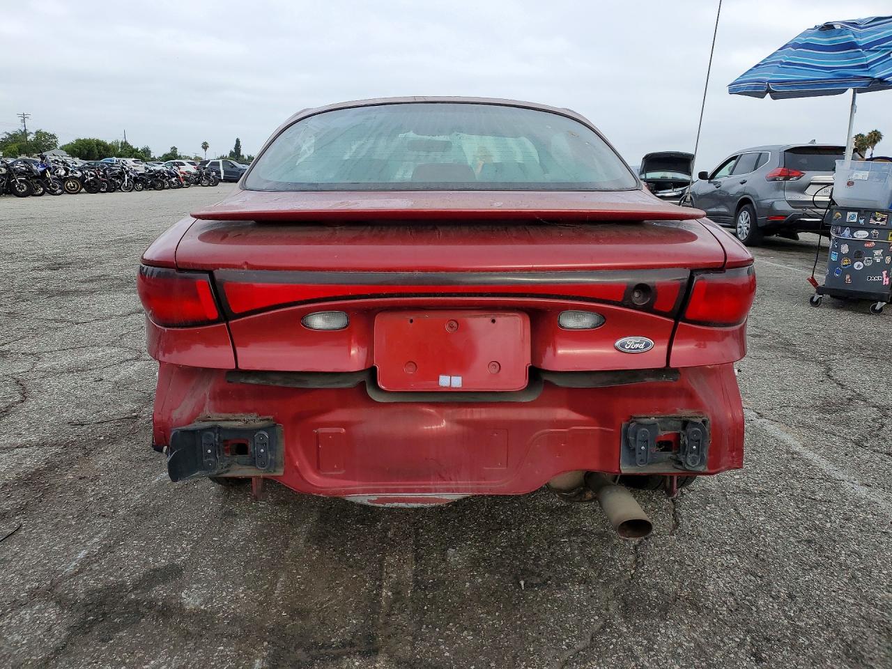 2002 Ford Escort Zx2 Red vin: 3FAFP11322R113297