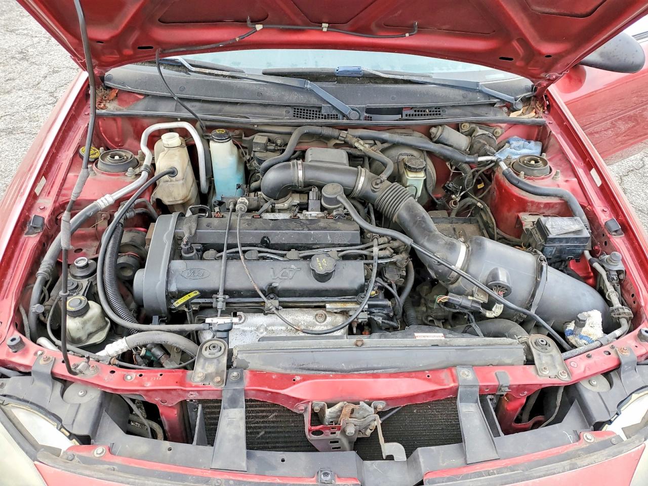 2002 Ford Escort Zx2 Red vin: 3FAFP11322R113297