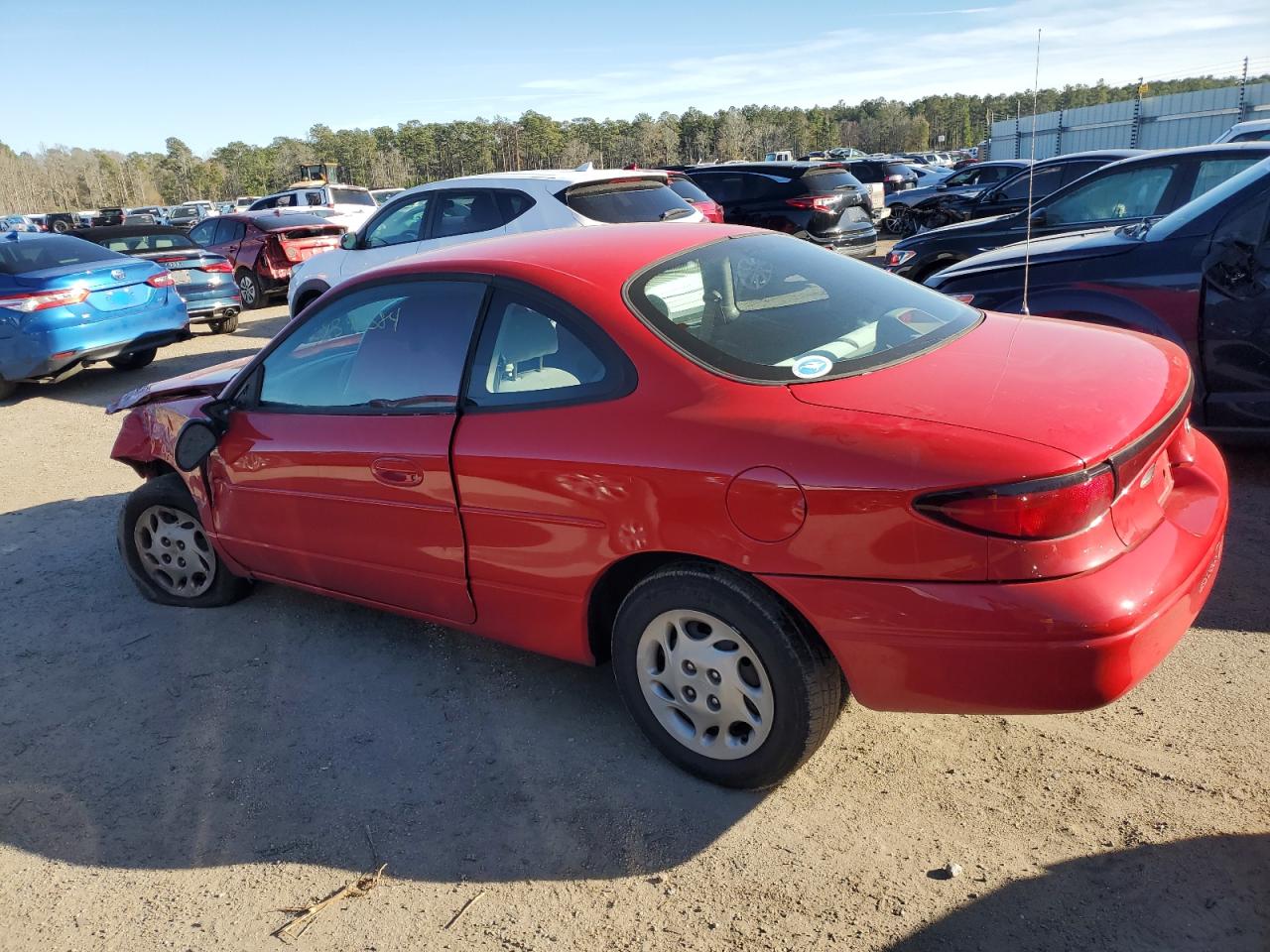 1998 Ford Escort Zx2 Red vin: 3FAFP1134WR163446