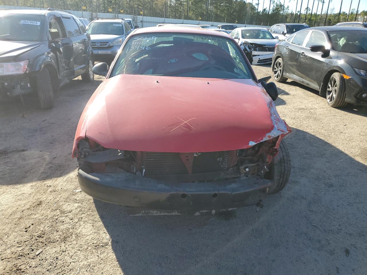 1998 Ford Escort Zx2 Red vin: 3FAFP1134WR163446