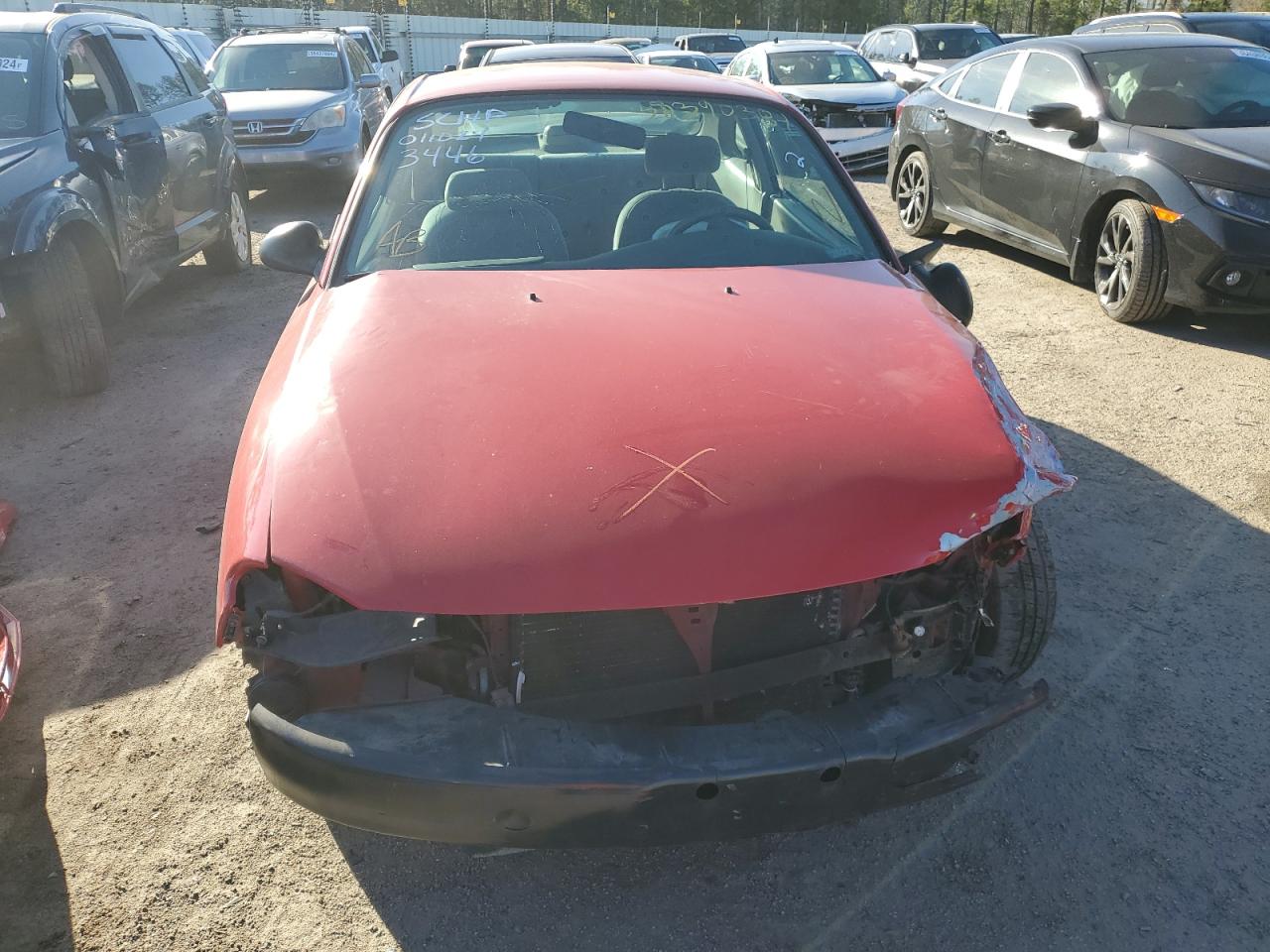 1998 Ford Escort Zx2 Red vin: 3FAFP1134WR163446