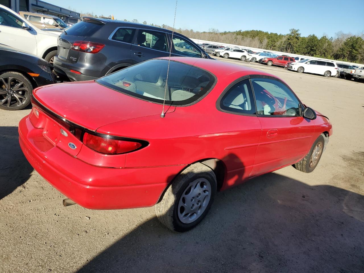 1998 Ford Escort Zx2 Red vin: 3FAFP1134WR163446
