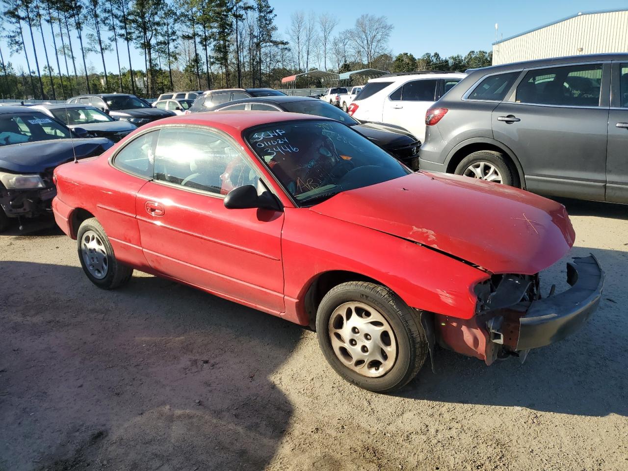 1998 Ford Escort Zx2 Red vin: 3FAFP1134WR163446