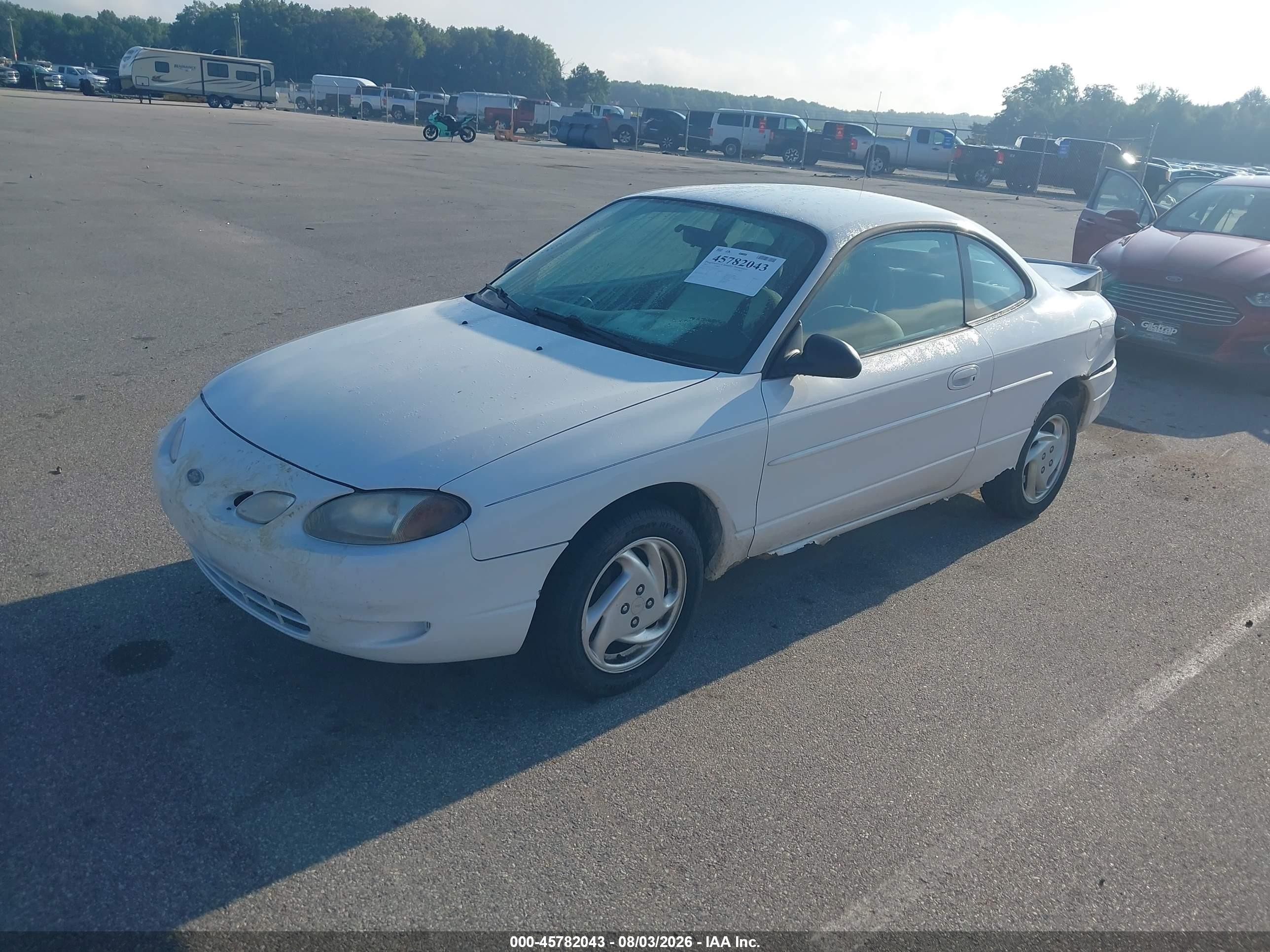 2001 Ford Escort Zx2 White vin: 3FAFP11351R142632