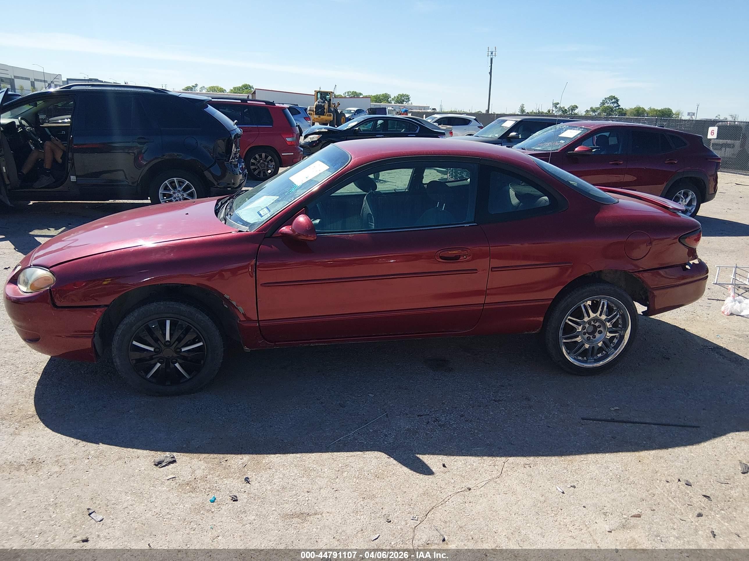 2001 Ford Escort Zx2 Red vin: 3FAFP11351R157843