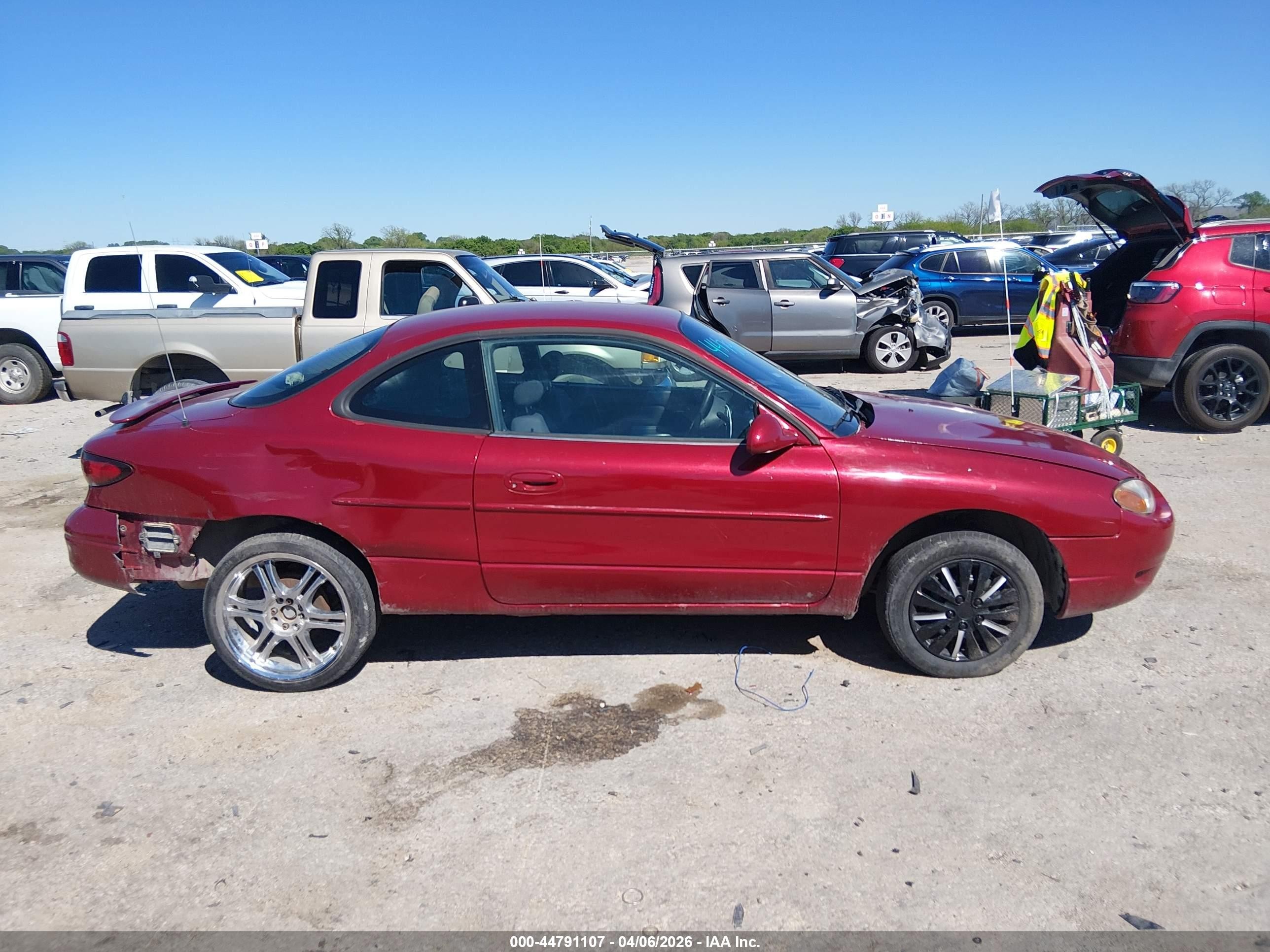2001 Ford Escort Zx2 Red vin: 3FAFP11351R157843