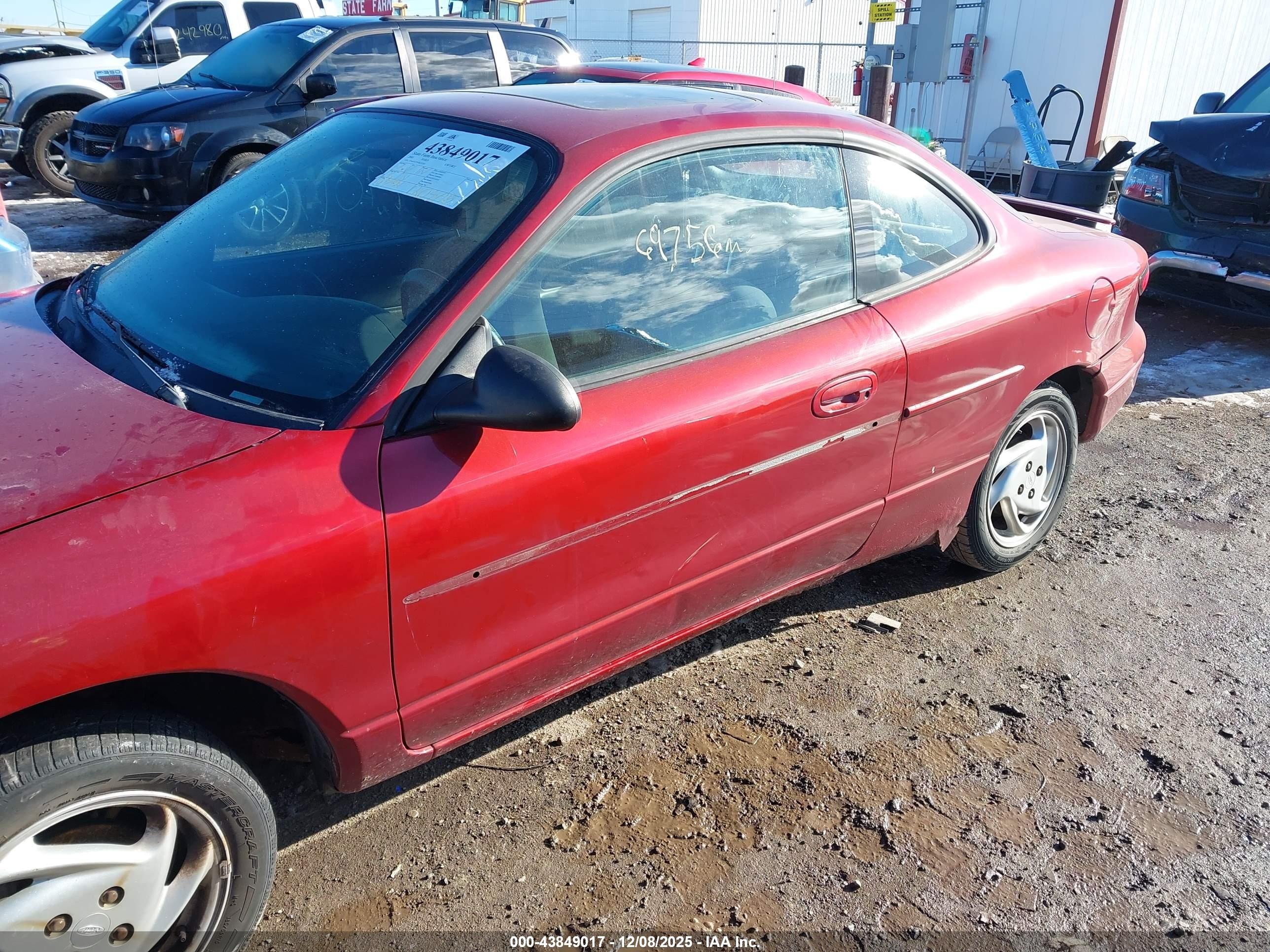 2001 Ford Escort Zx2 Red vin: 3FAFP11351R222321