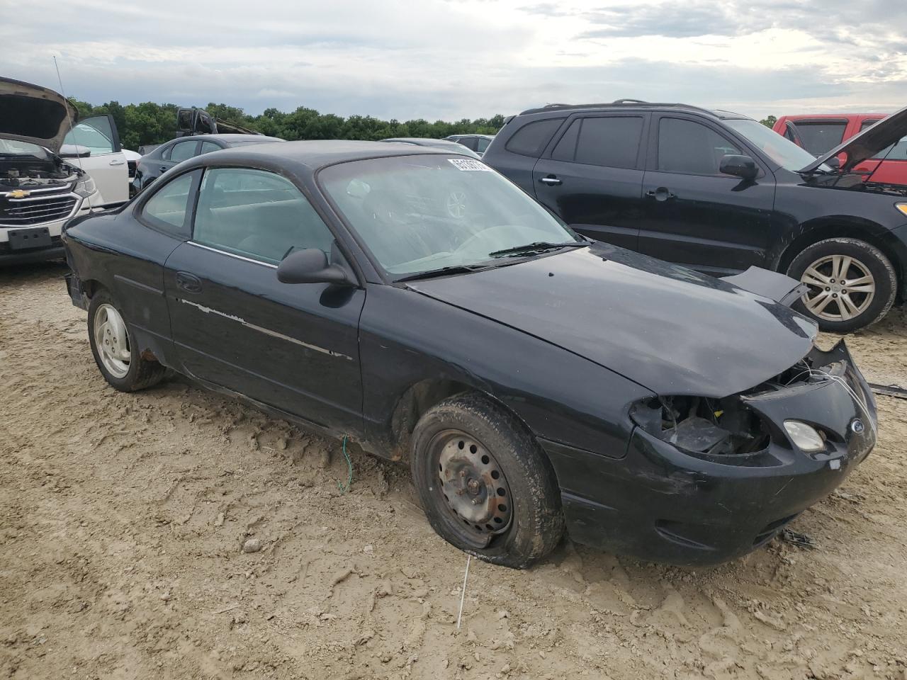 2002 Ford Escort Zx2 Black vin: 3FAFP11372R156517