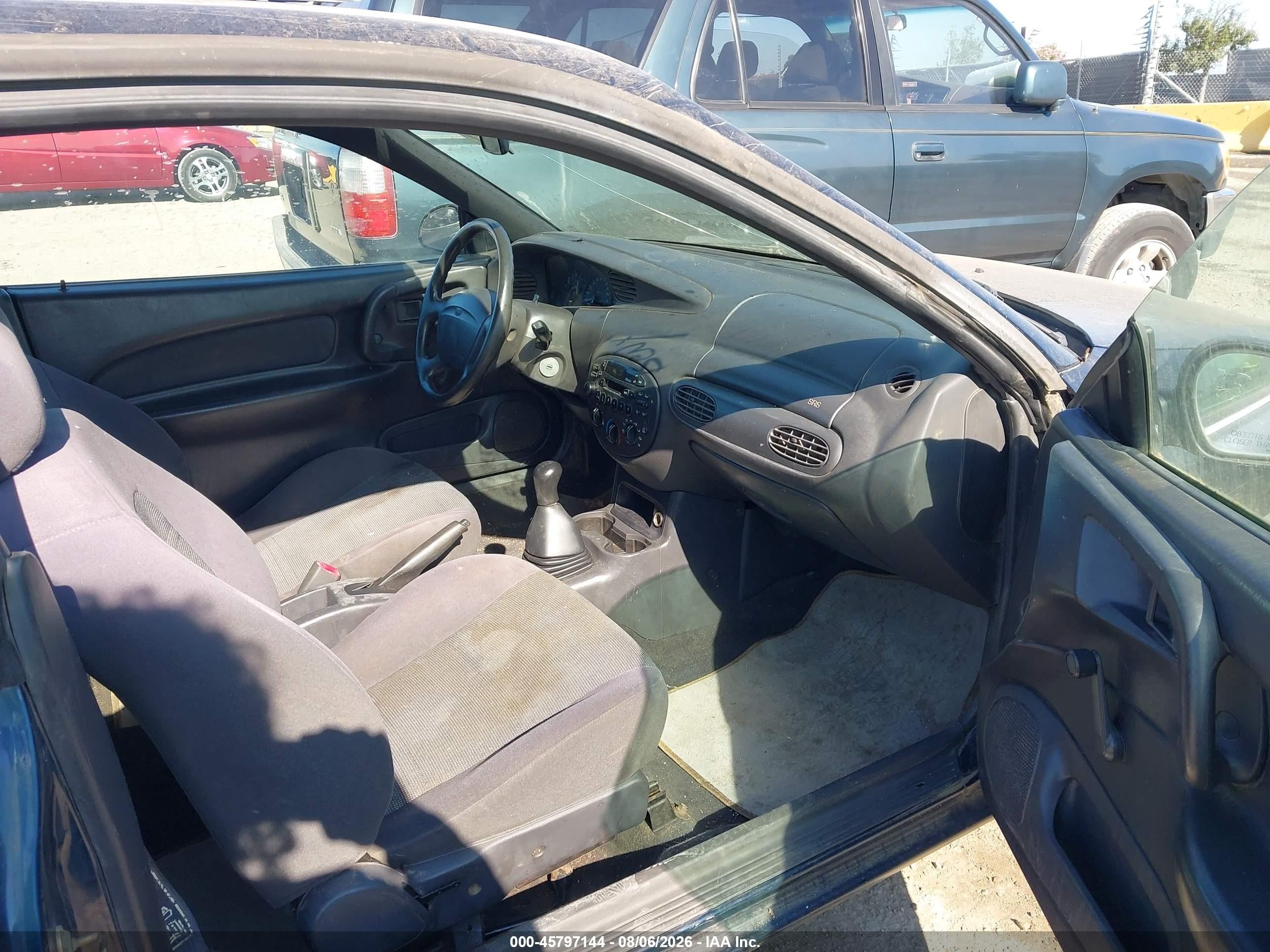 2001 Ford Escort Zx2 Blue vin: 3FAFP11391R189100