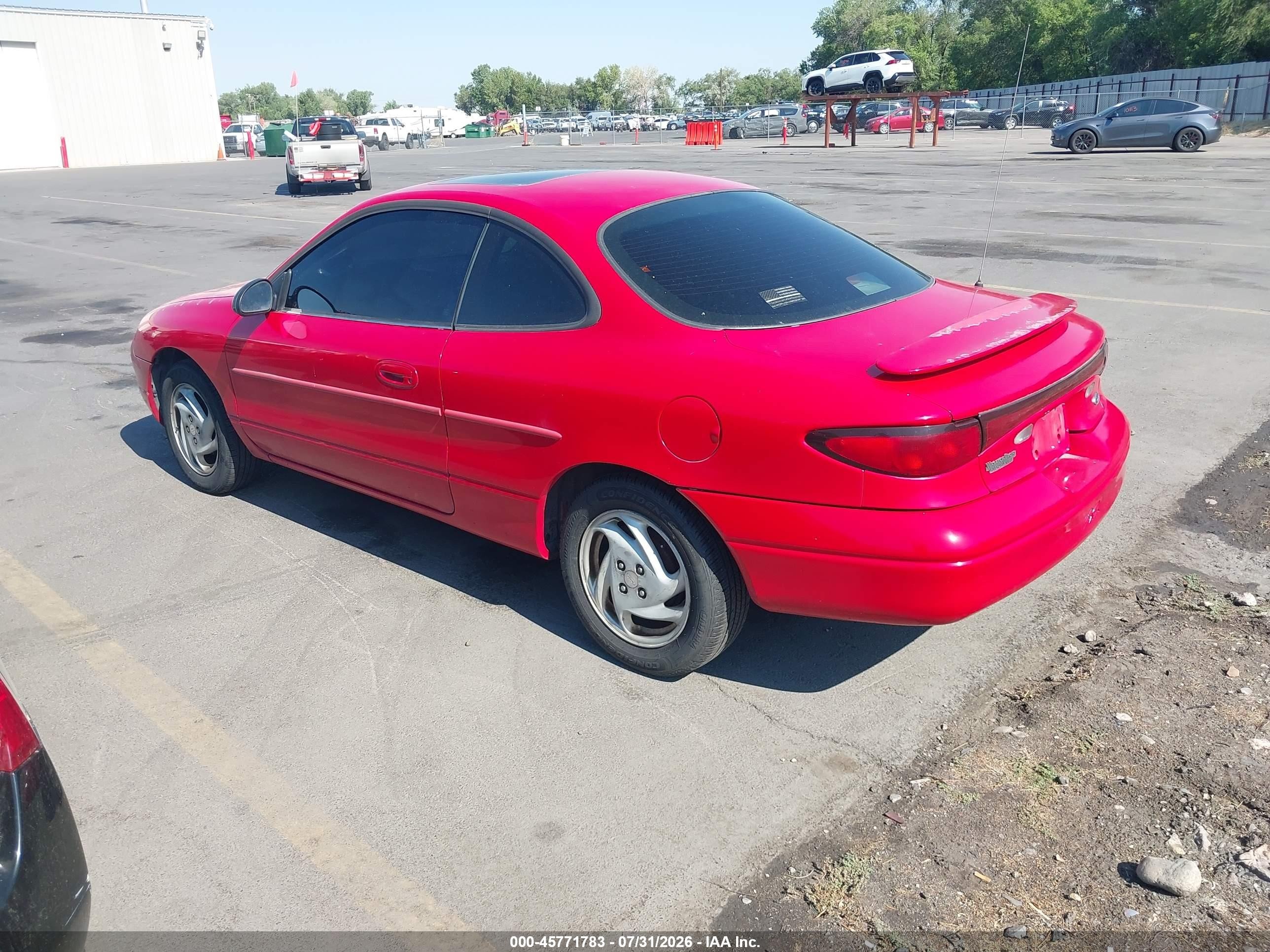 2001 Ford Escort Zx2 Red vin: 3FAFP113X1R170376