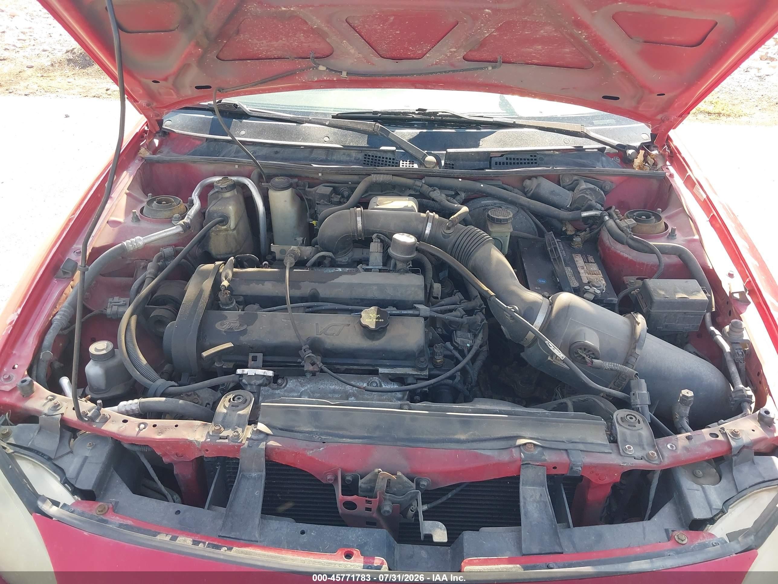 2001 Ford Escort Zx2 Red vin: 3FAFP113X1R170376