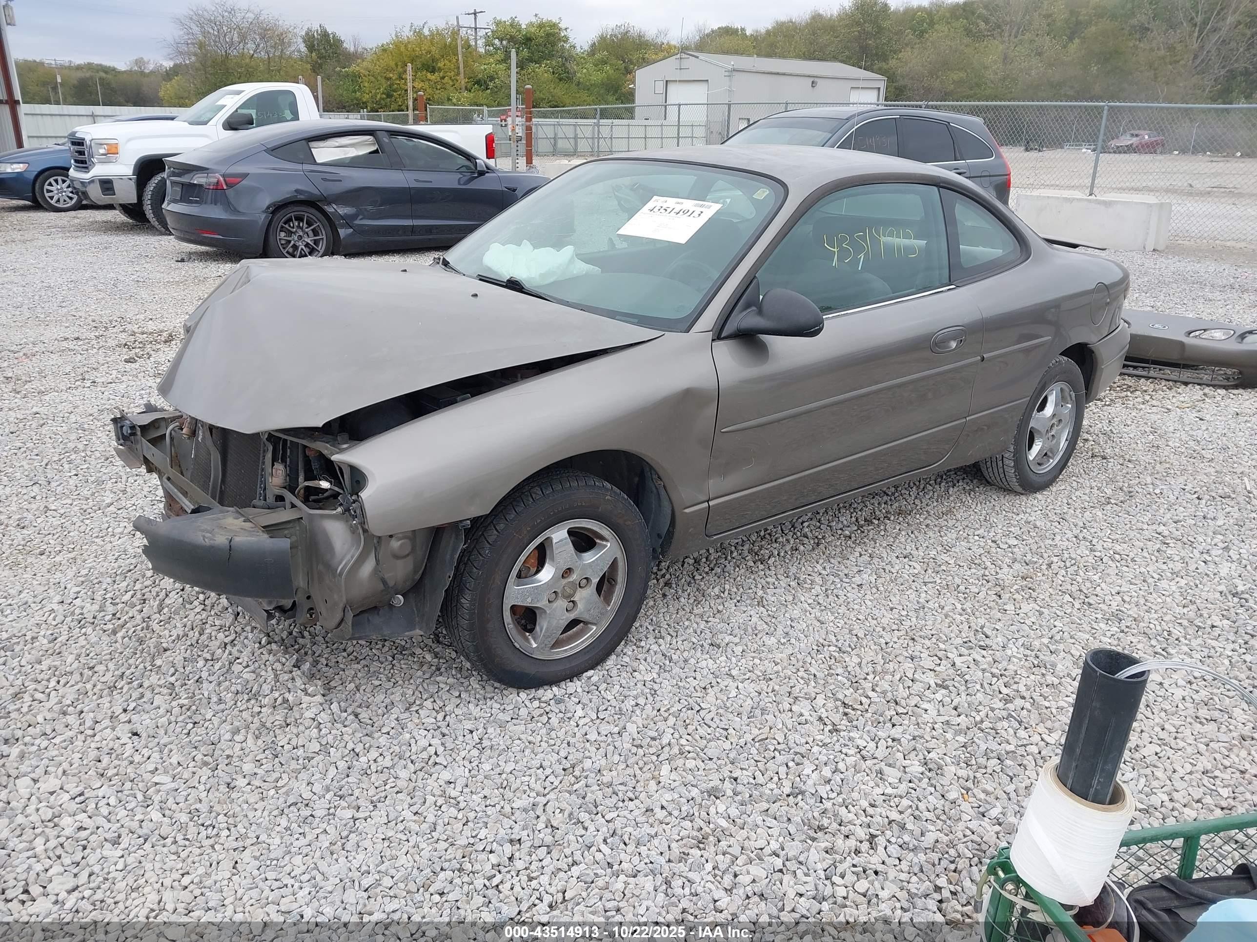 2001 Ford Escort Zx2 Brown vin: 3FAFP113X1R222251