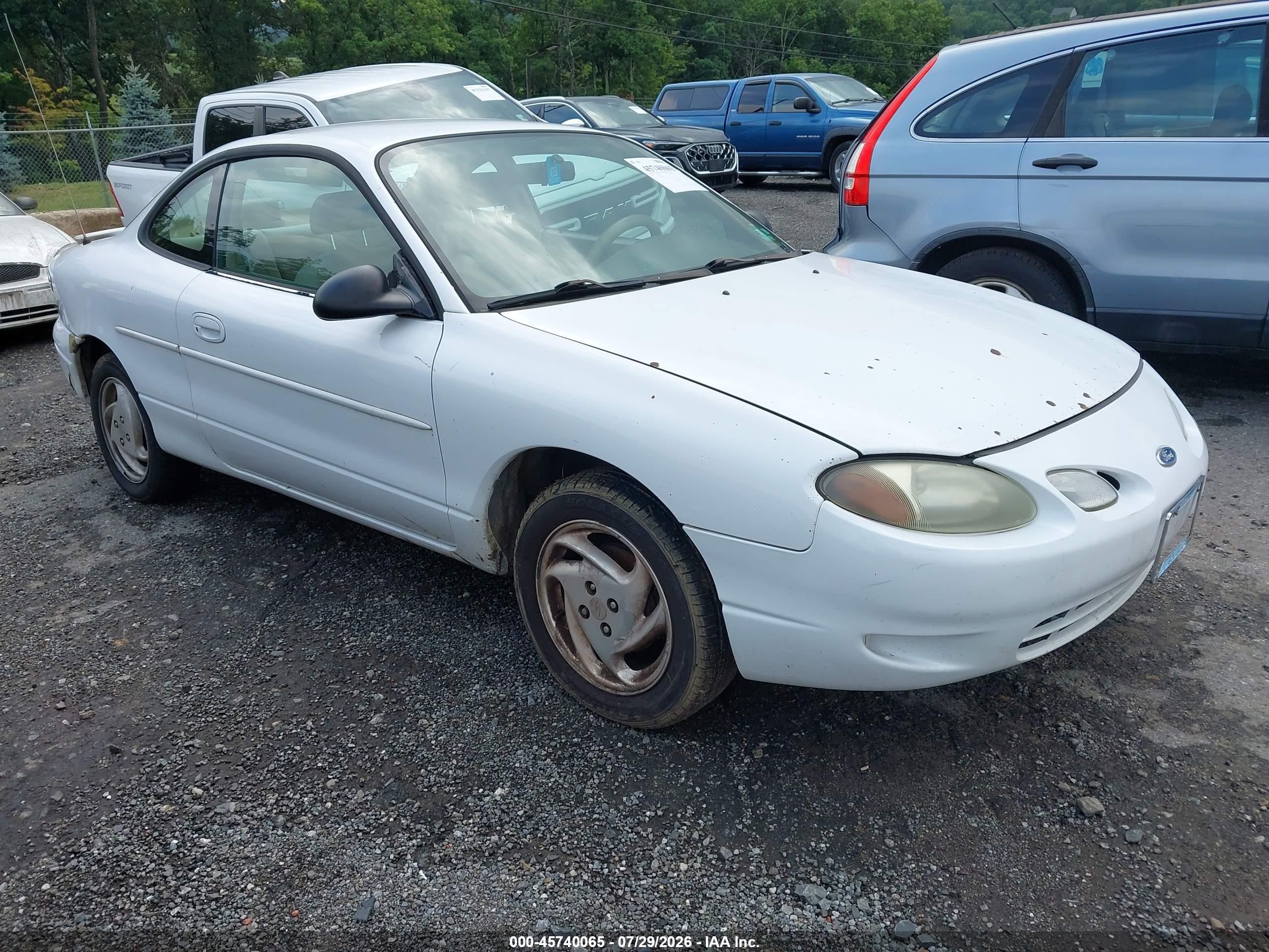 2002 Ford Escort Zx2 Deluxe/zx2 Premium/zx2 Standard White vin: 3FAFP113X2R150601