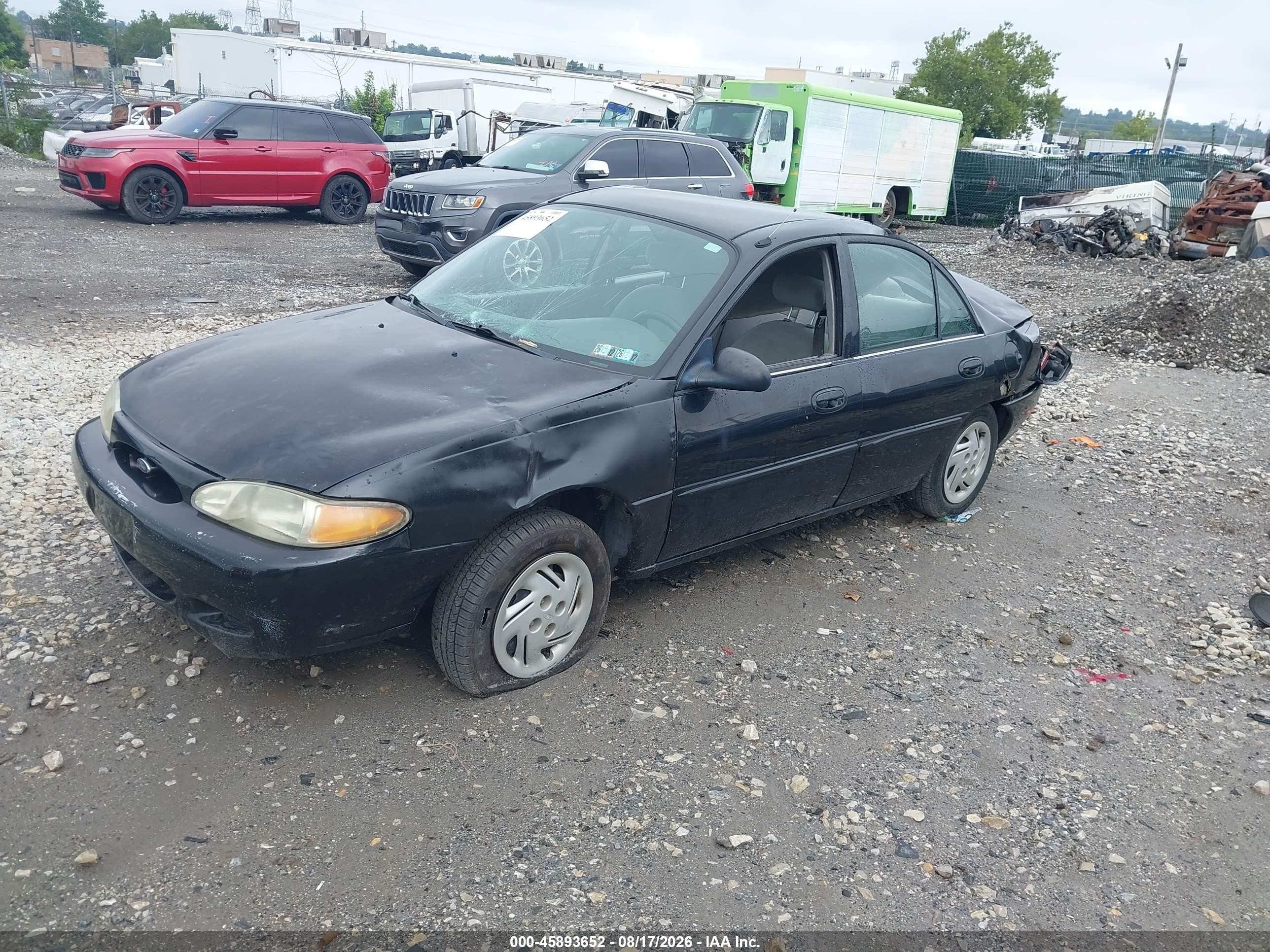 2002 Ford Escort Fleet Premium/fleet Standard Black vin: 3FAFP13P22R121562